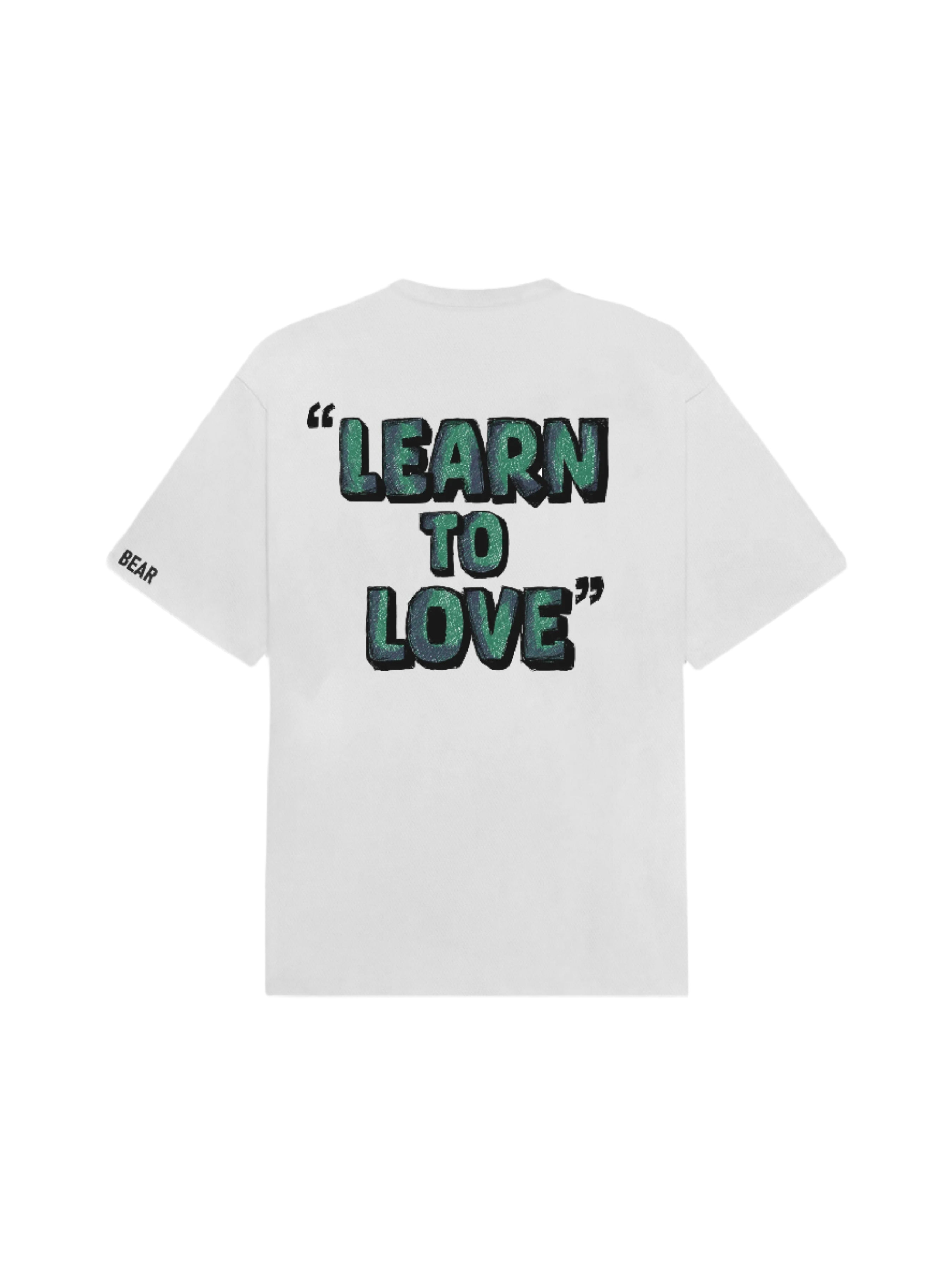 Learn To Love Cream White Tee