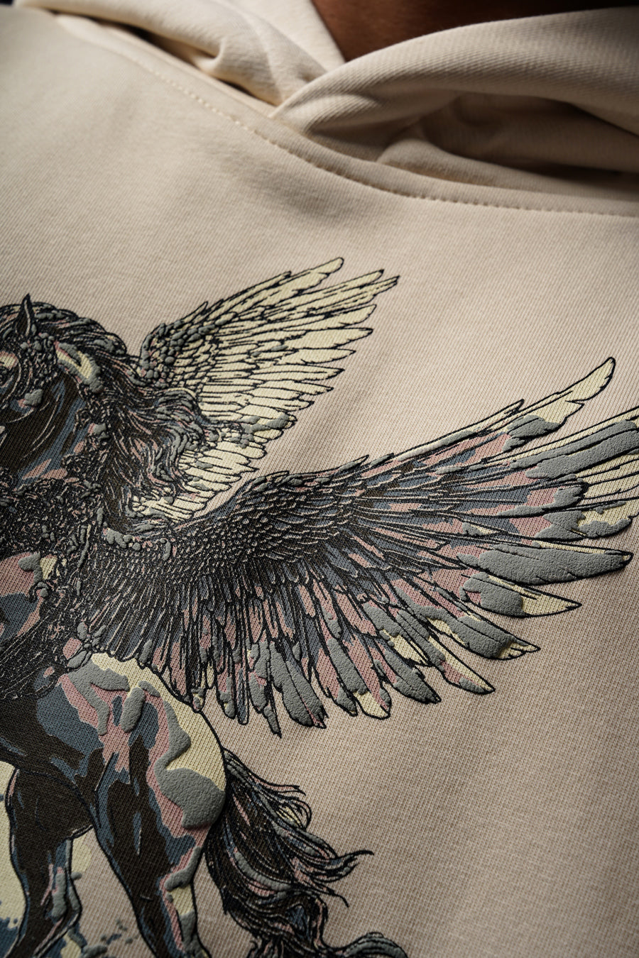 PEGASUS HOODIE TINTED BEIGE