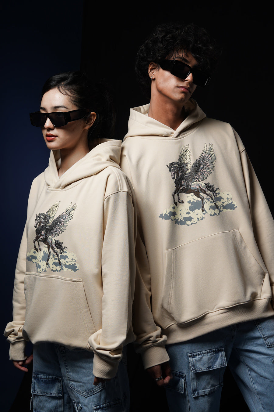 PEGASUS HOODIE TINTED BEIGE
