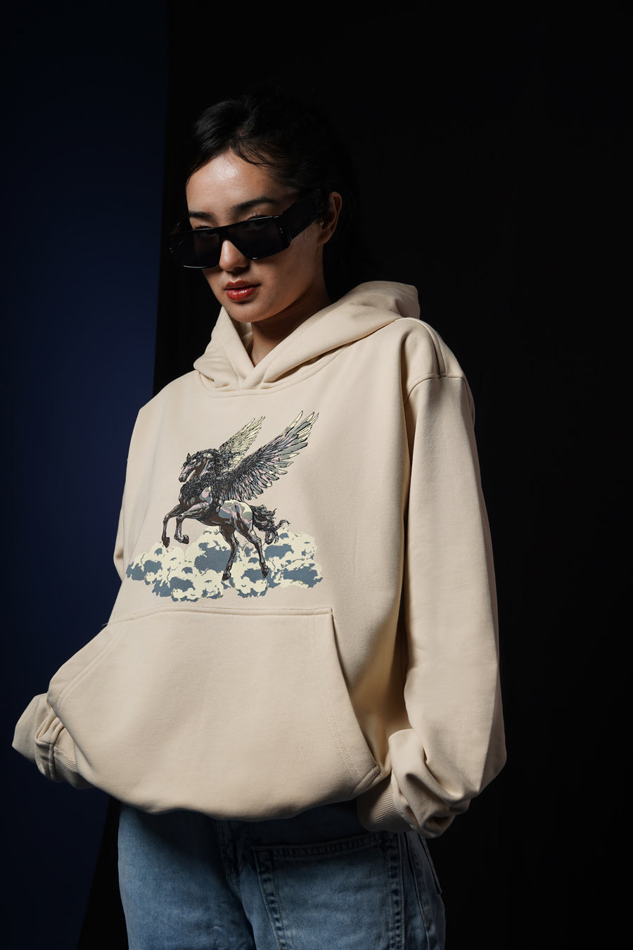 PEGASUS HOODIE TINTED BEIGE