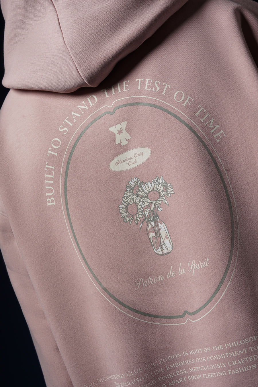 MEMBERS ONLY CLUB – HEIRLOOM SAMLON PINK HOODIE