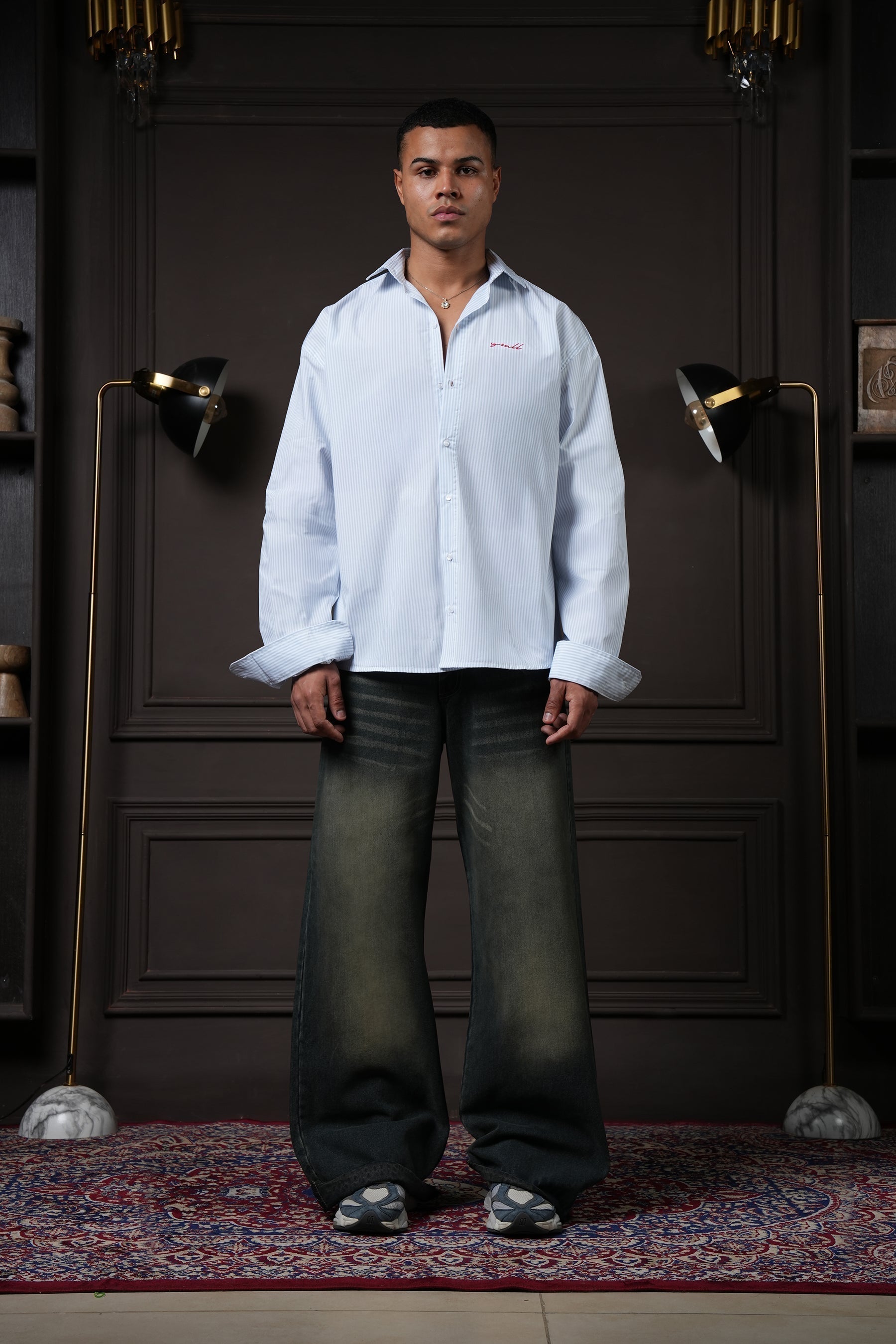 Still Line - Blue Pinstripe