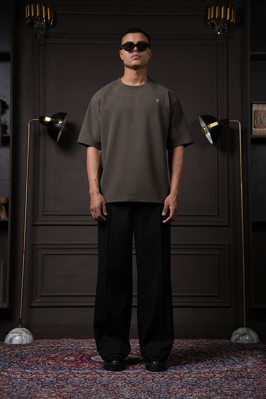 Waffle T Shirt - Tate Olive