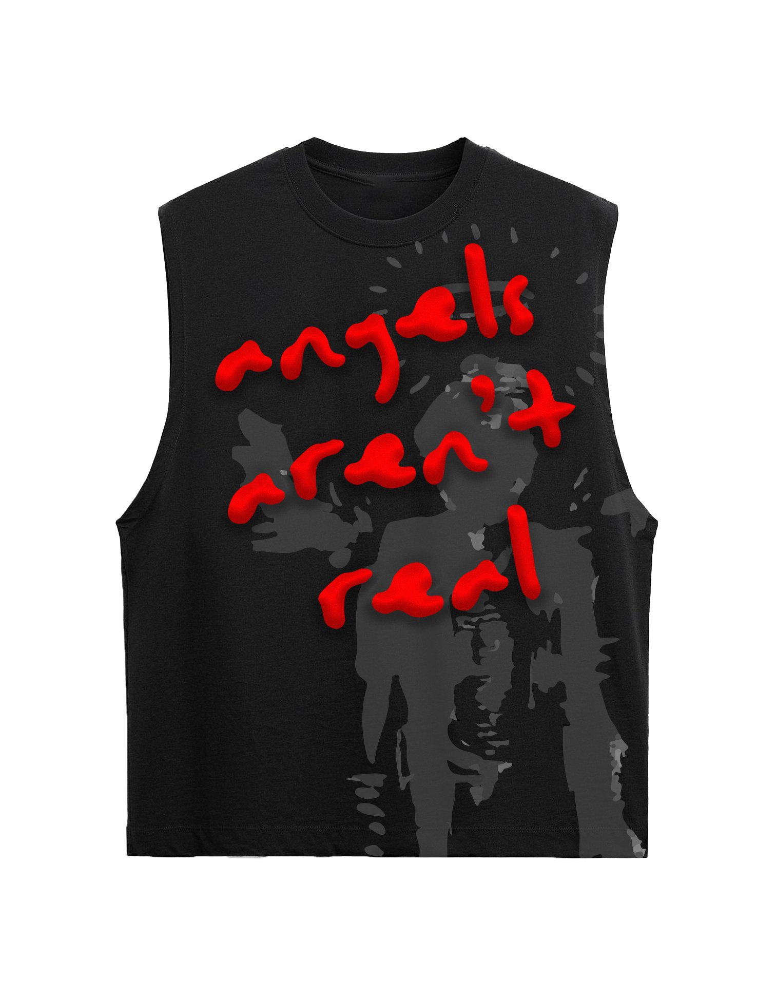 Devil's Sleeveless Tshirt - (Black)