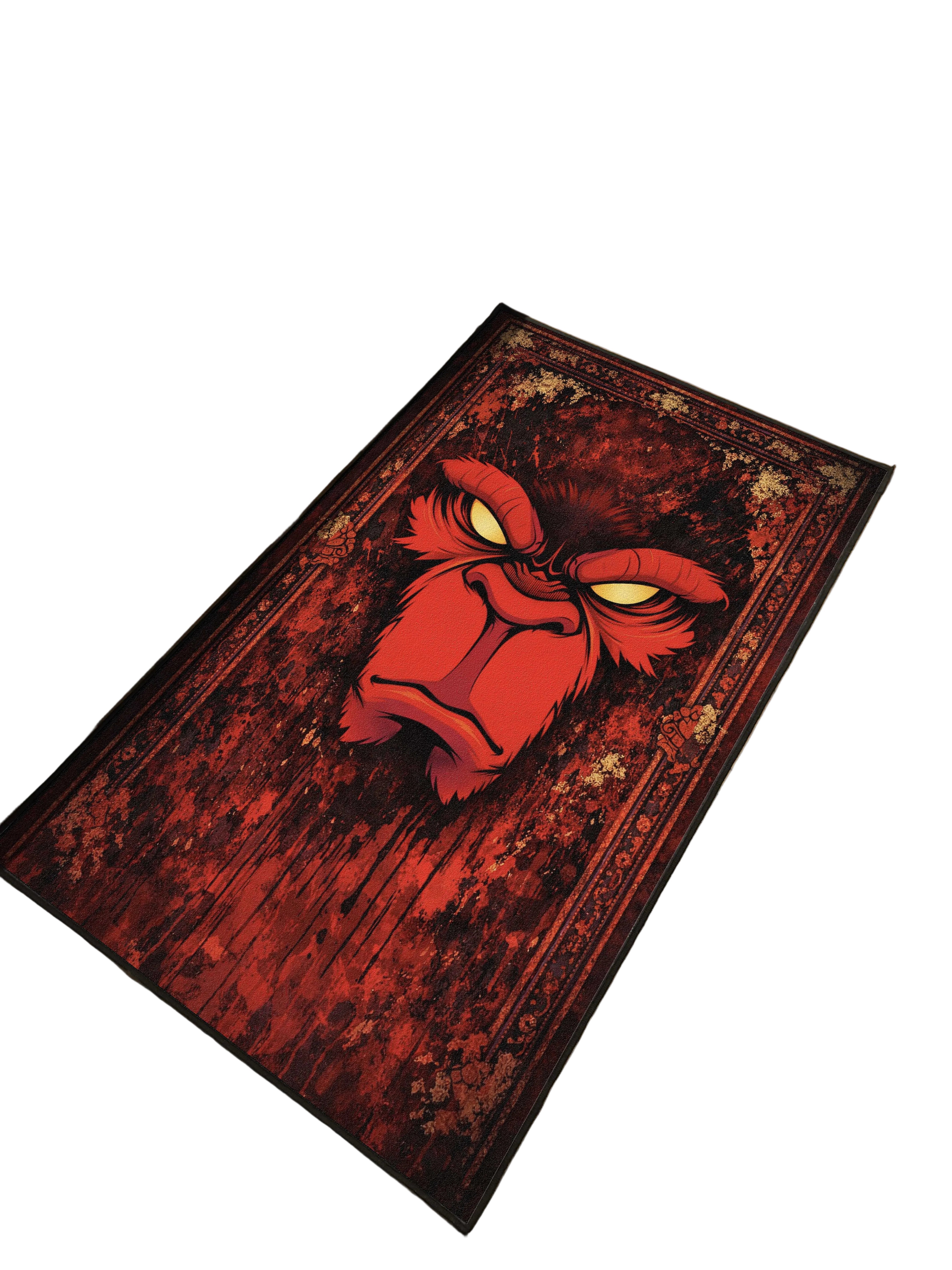 Angry Chimpanzee Washable Custom Rug