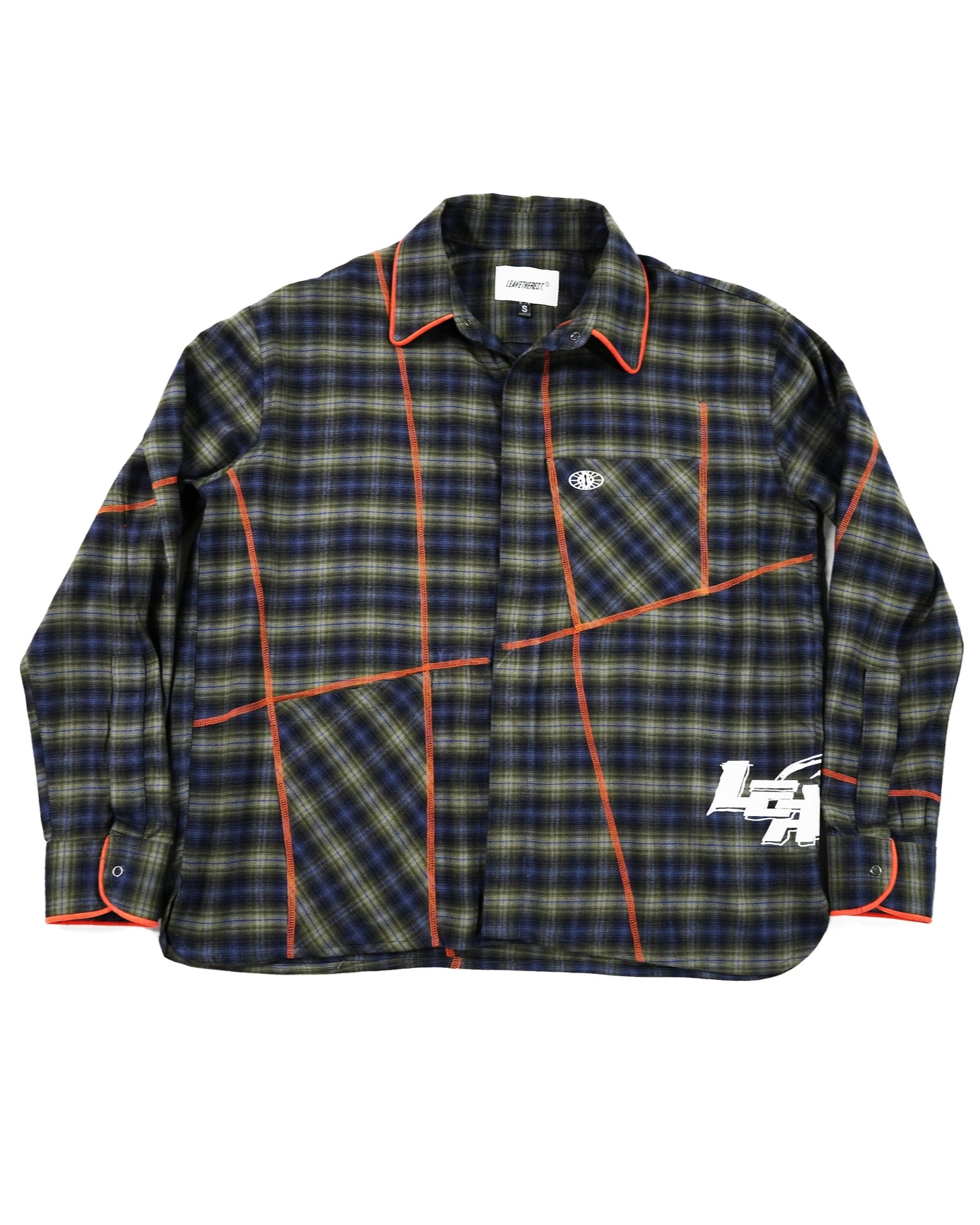 Chain Stitch Inverted Pockets - Plaid Halftone Flannel RTW