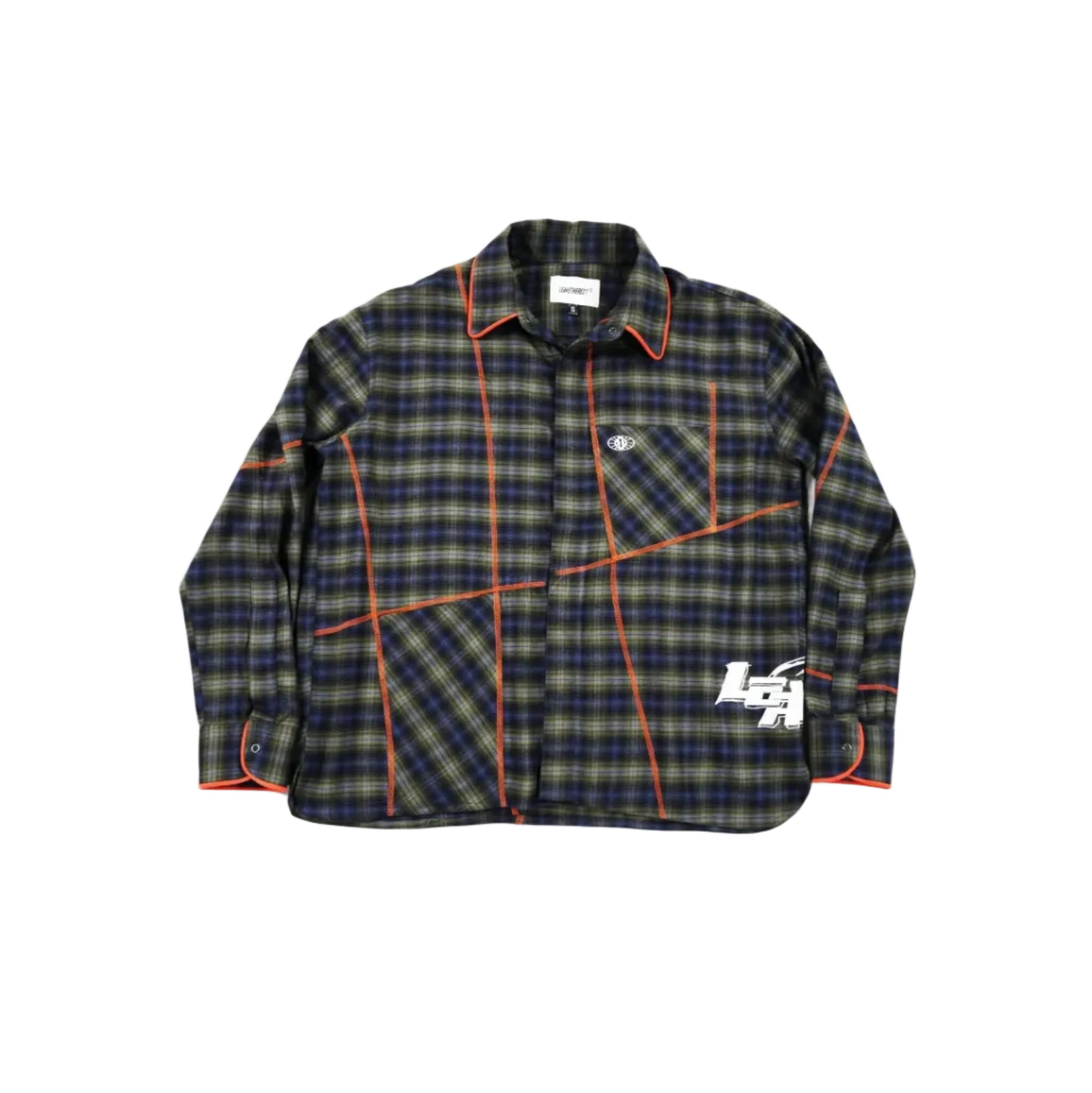 Chain Stitch Inverted Pockets - Plaid Halftone Flannel RTW