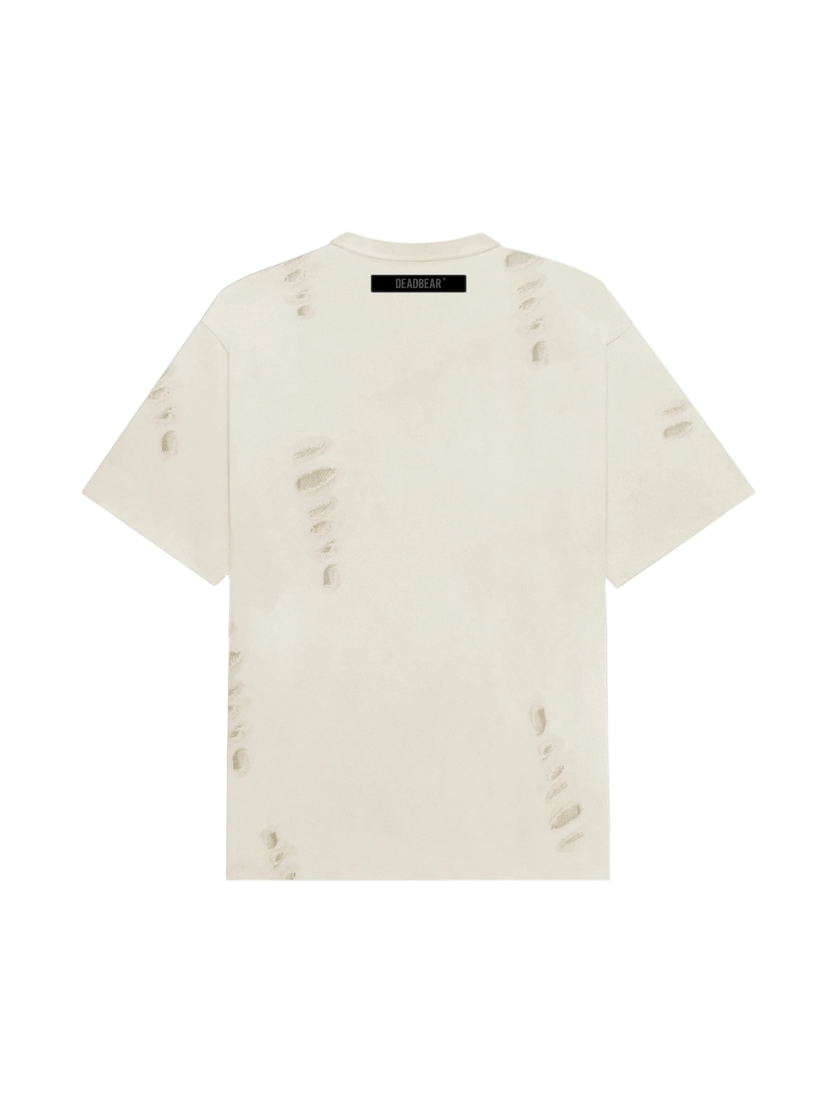 Distressed Cream White Tee 3.0