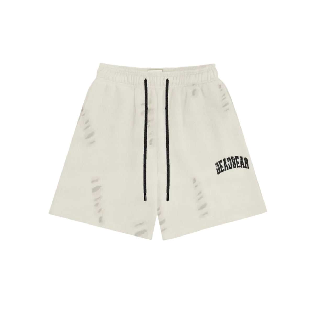 Distressed Cream White Shorts