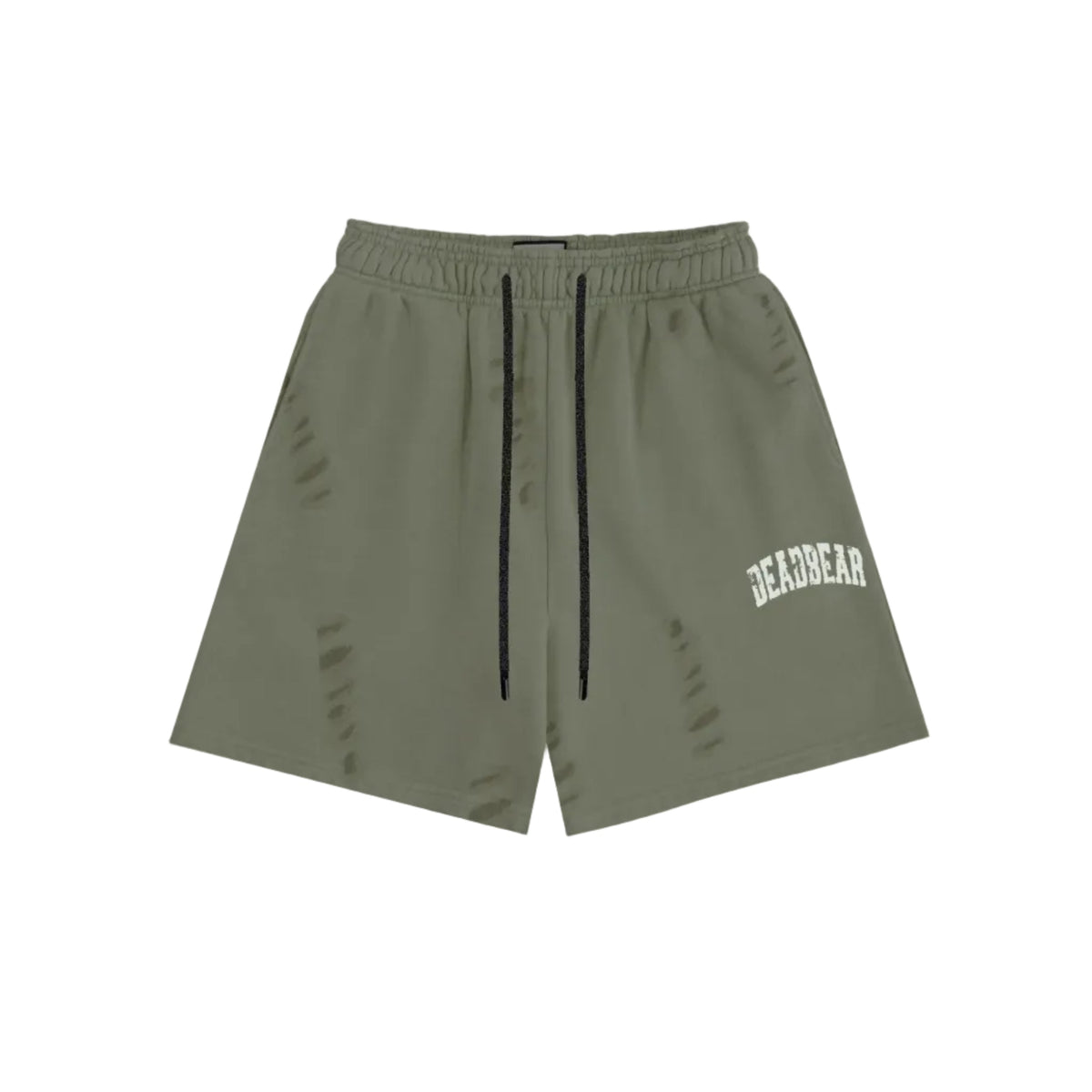 Distressed Olive Shorts