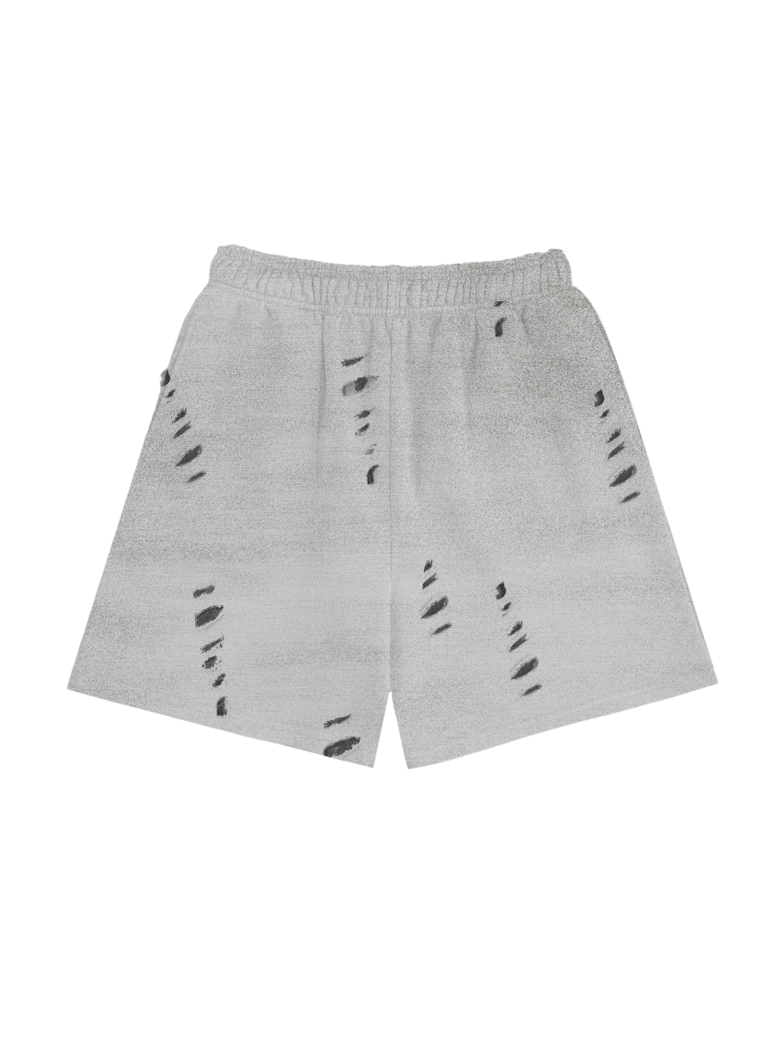 Distressed Washed Grey Shorts