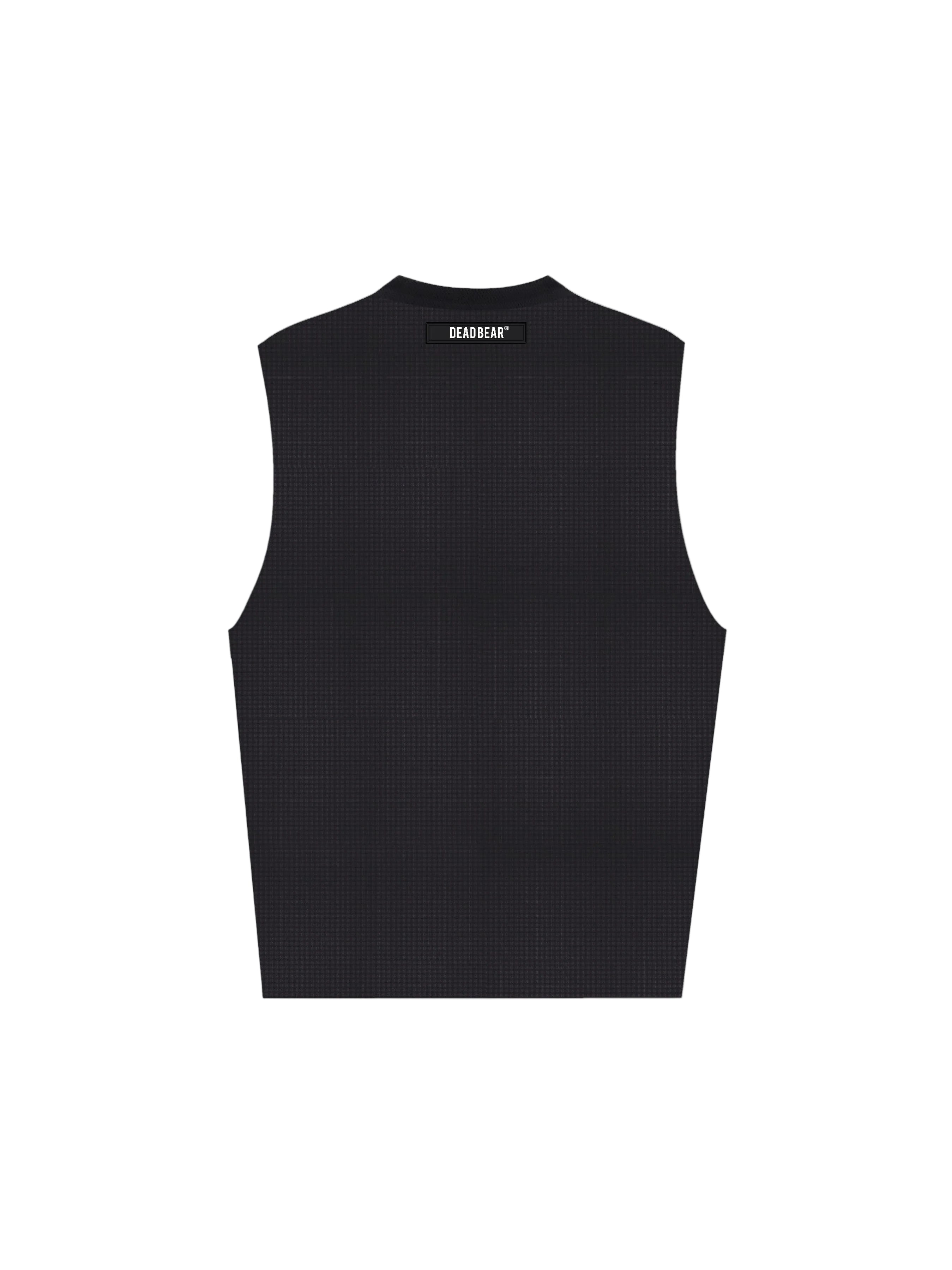 Waffle Tank Black