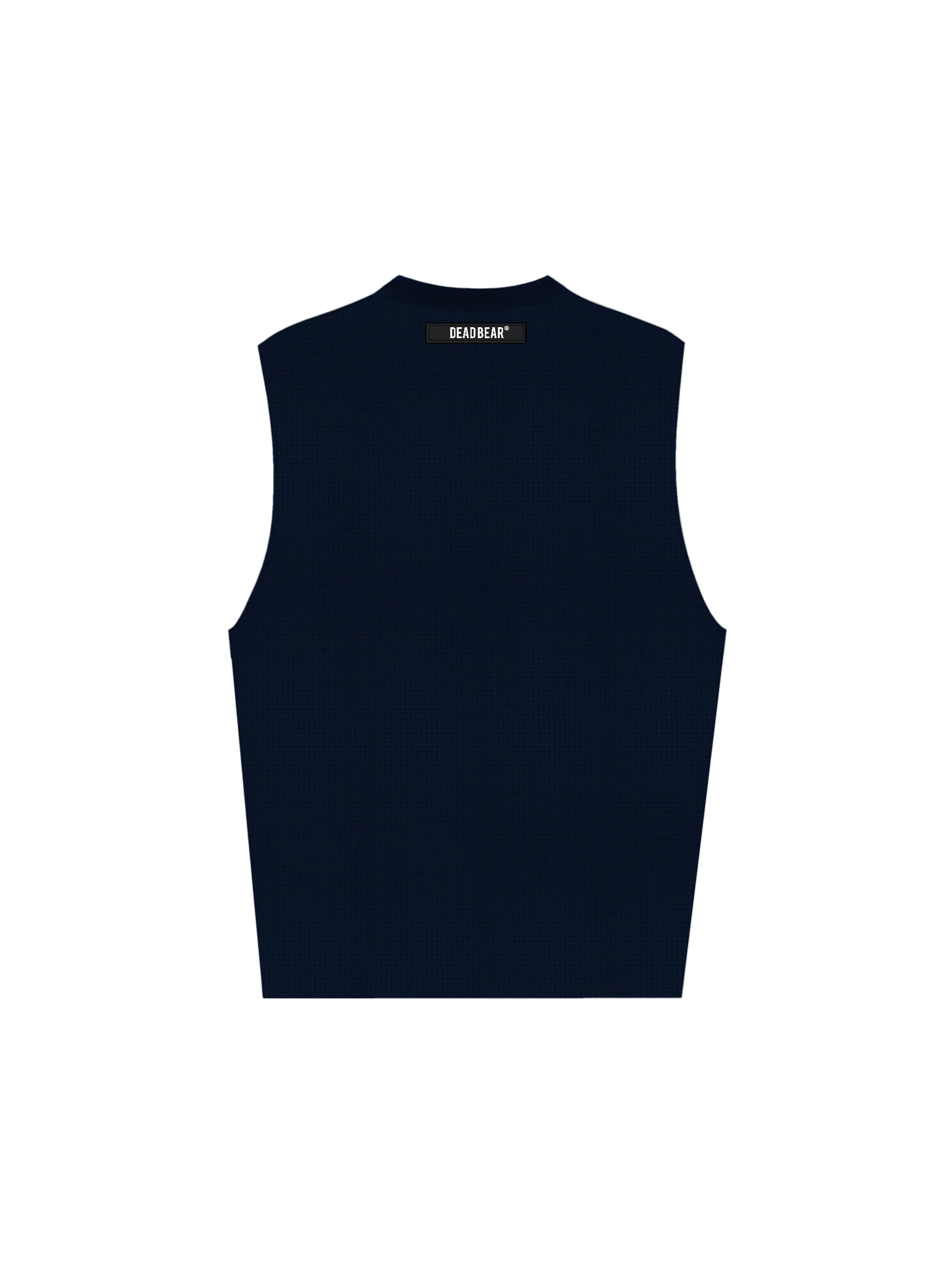 Waffle Tank Navy