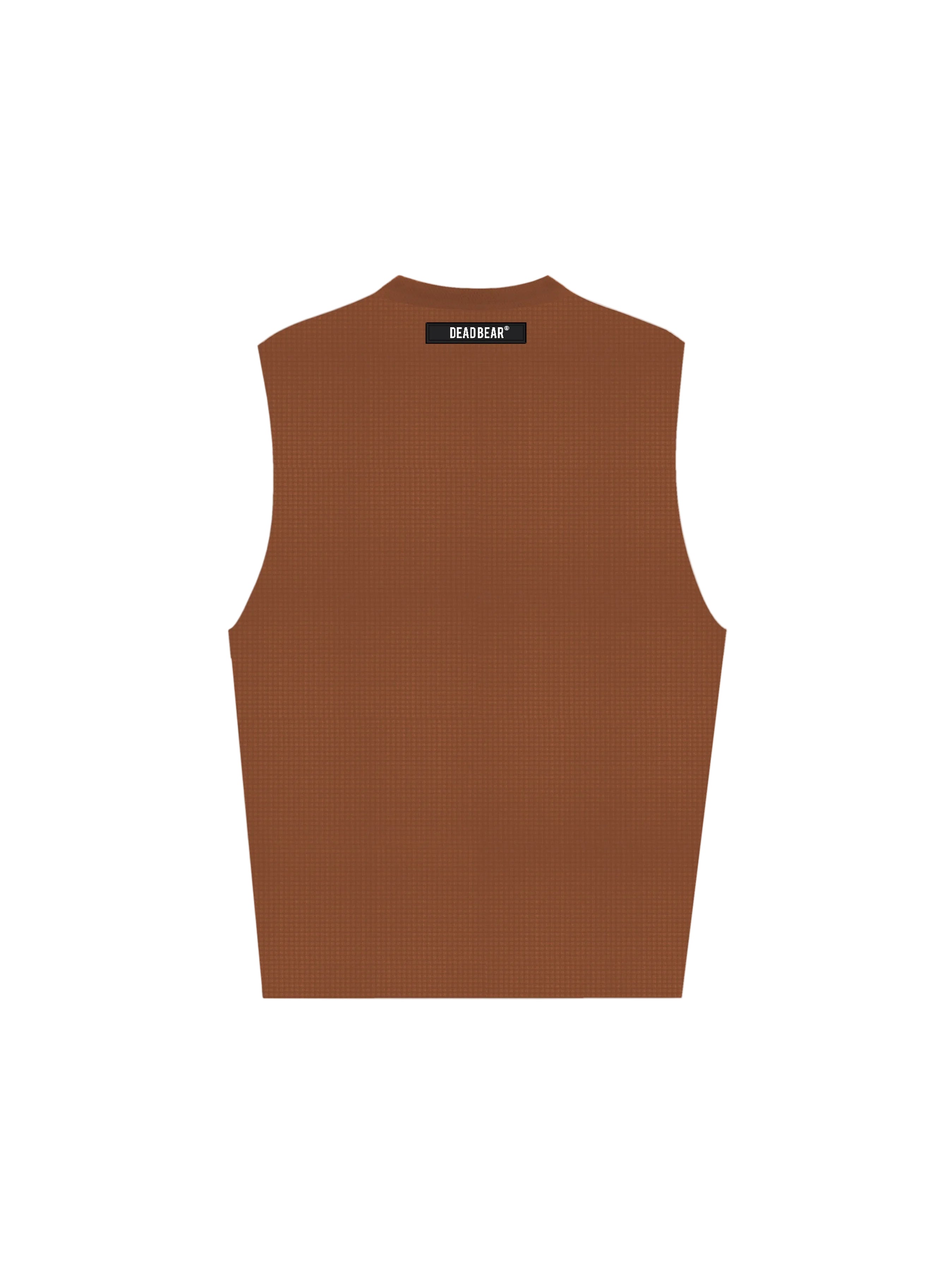 Waffle Tank Brown