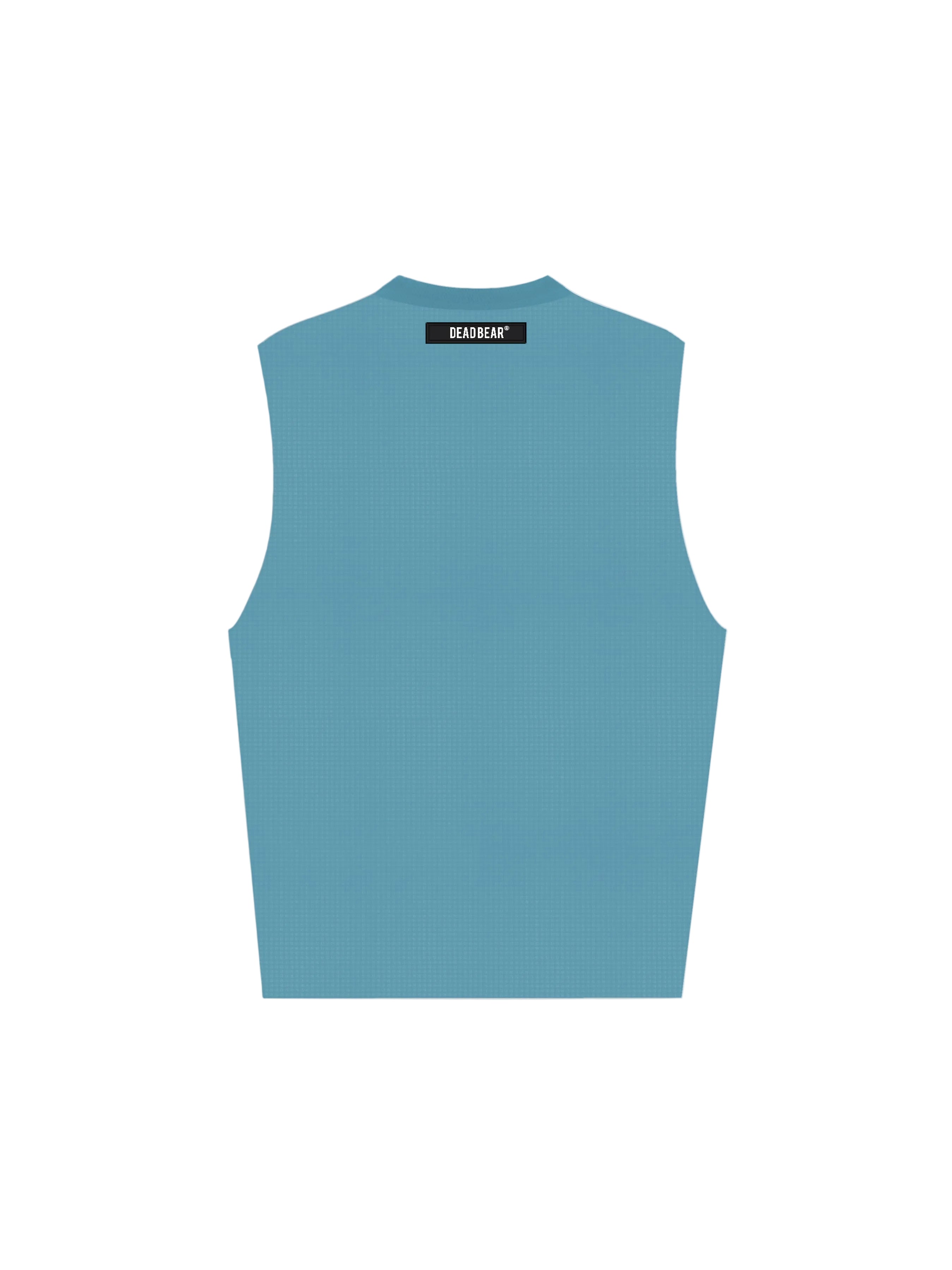 Waffle Tank Powder Blue