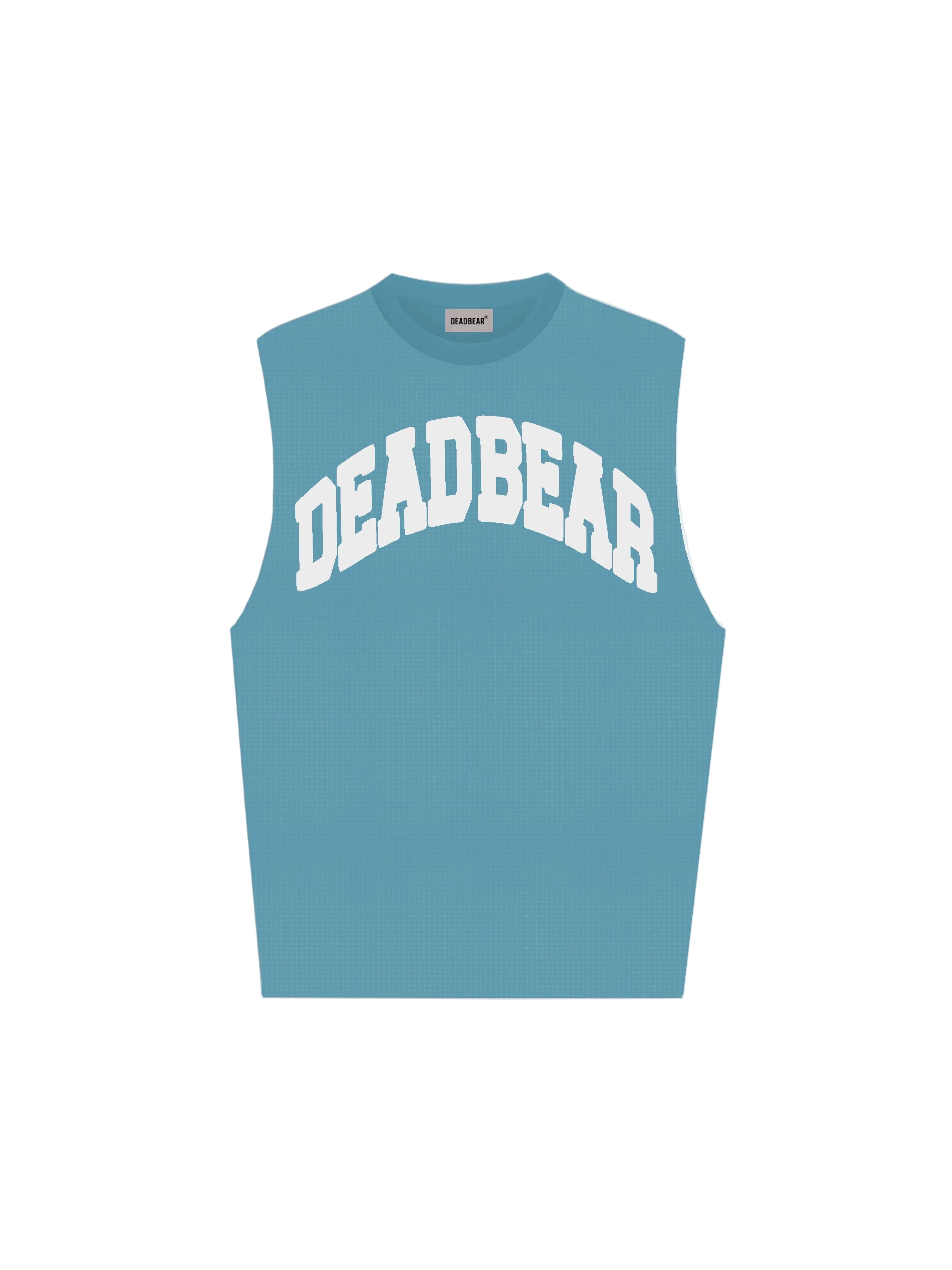 Waffle Tank Powder Blue