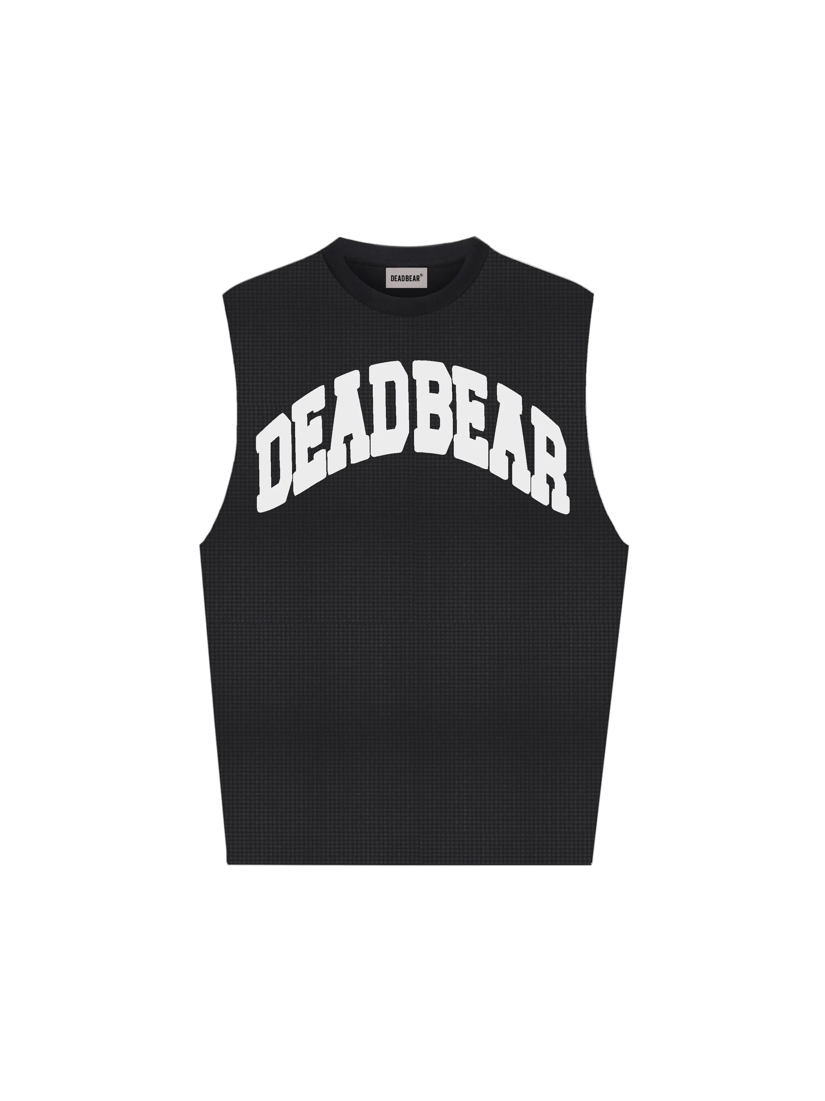 Waffle Tank Black