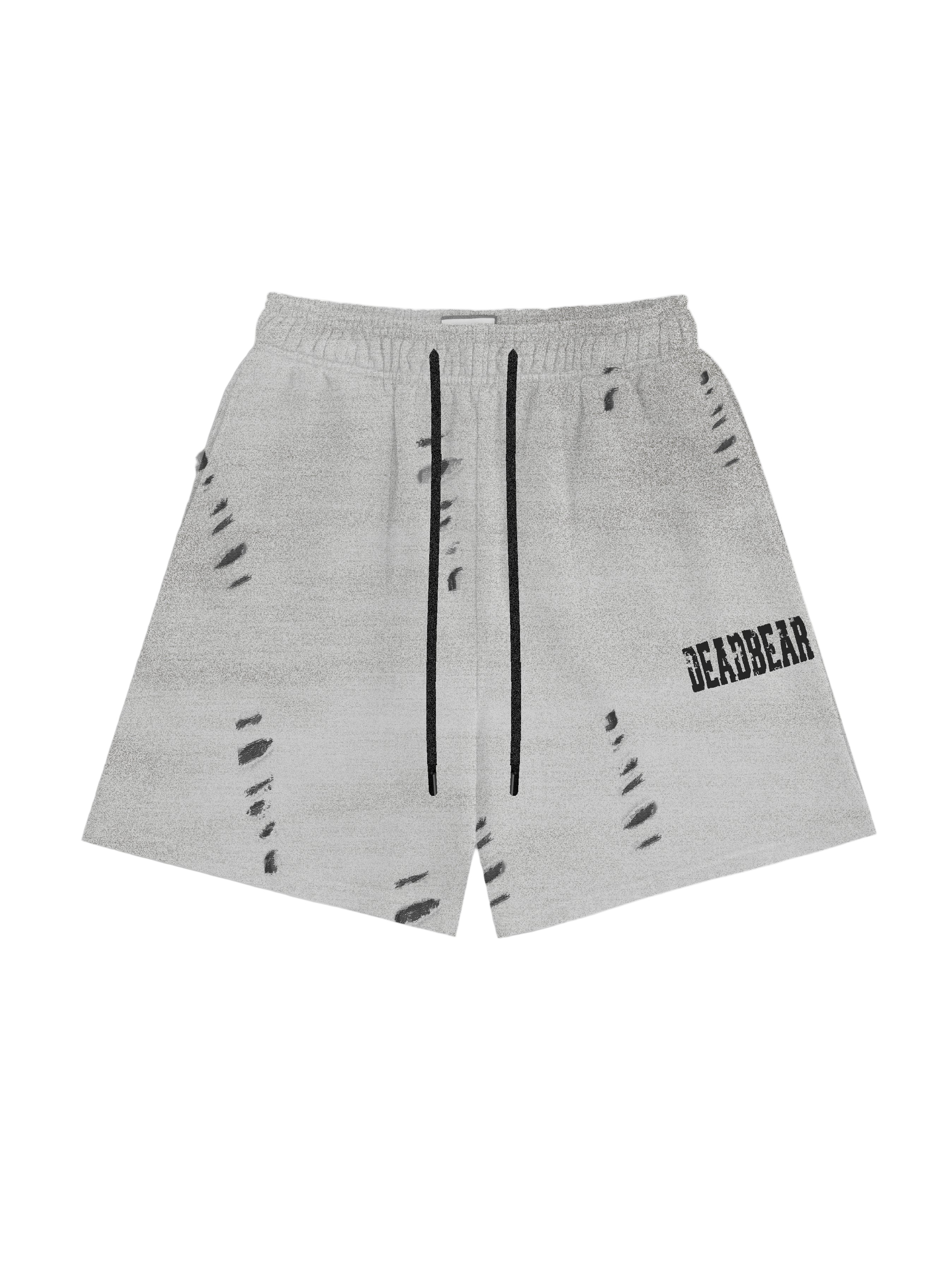 Distressed Washed Grey Shorts