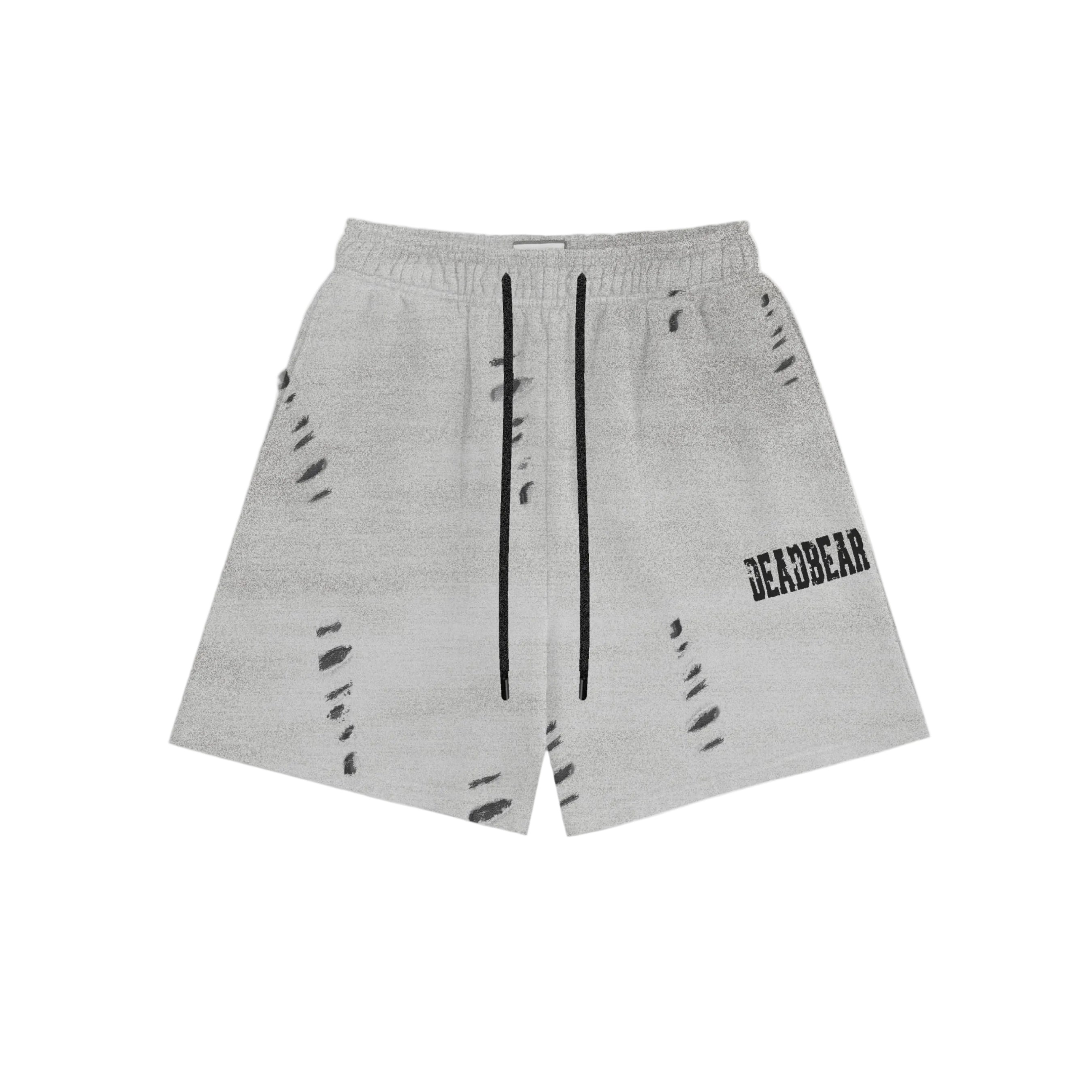 Distressed Washed Grey Shorts