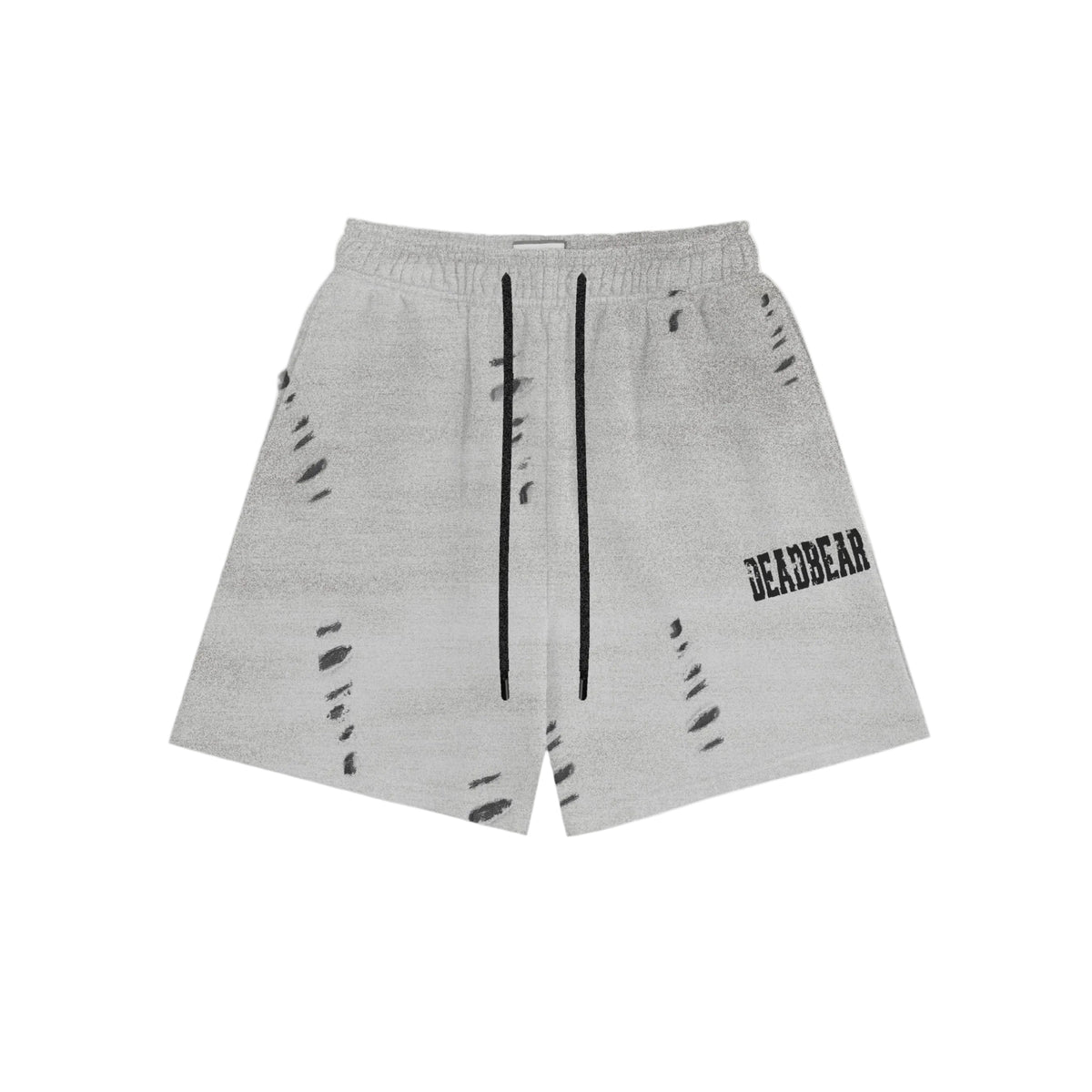 Distressed Washed Grey Shorts