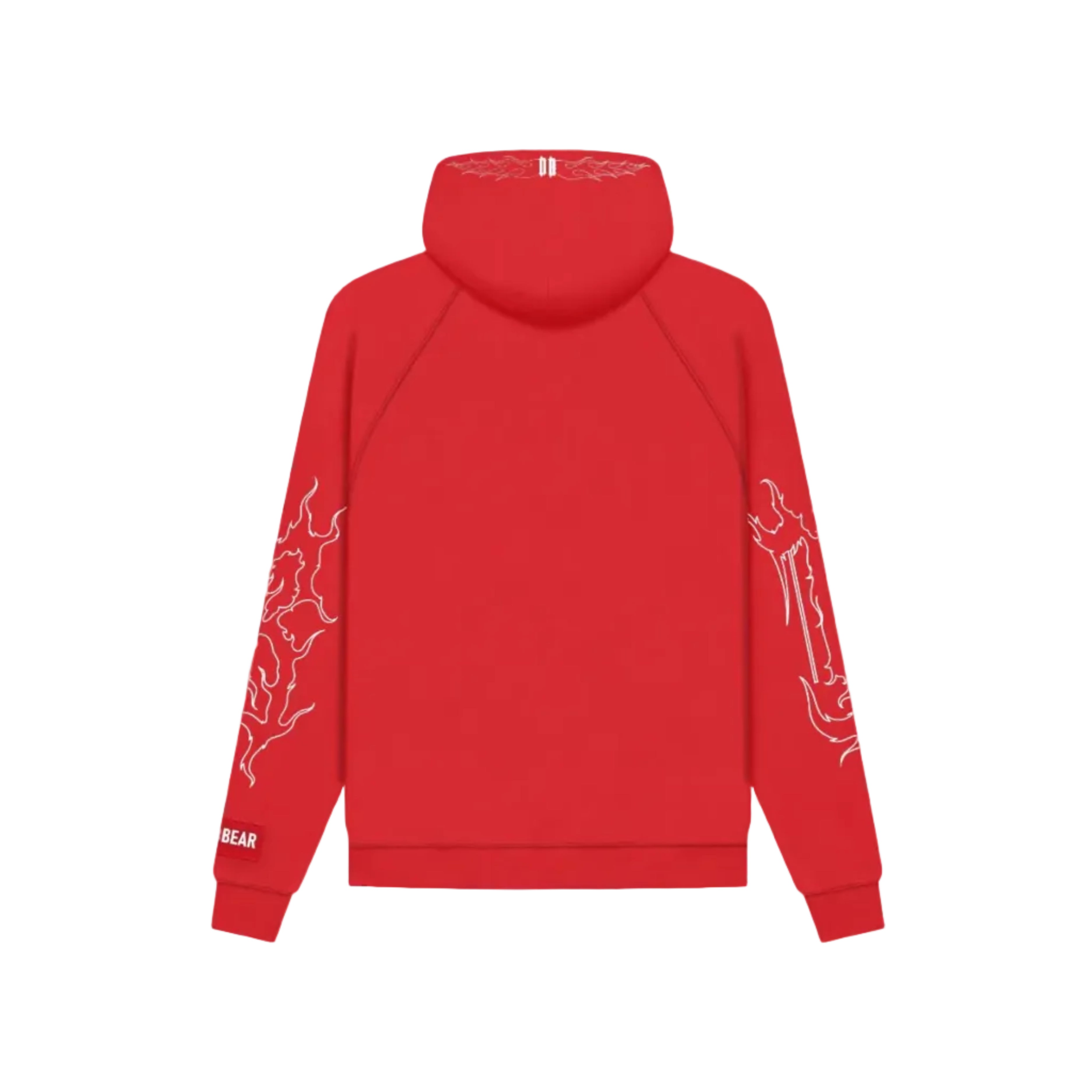Flames Hoodie Red