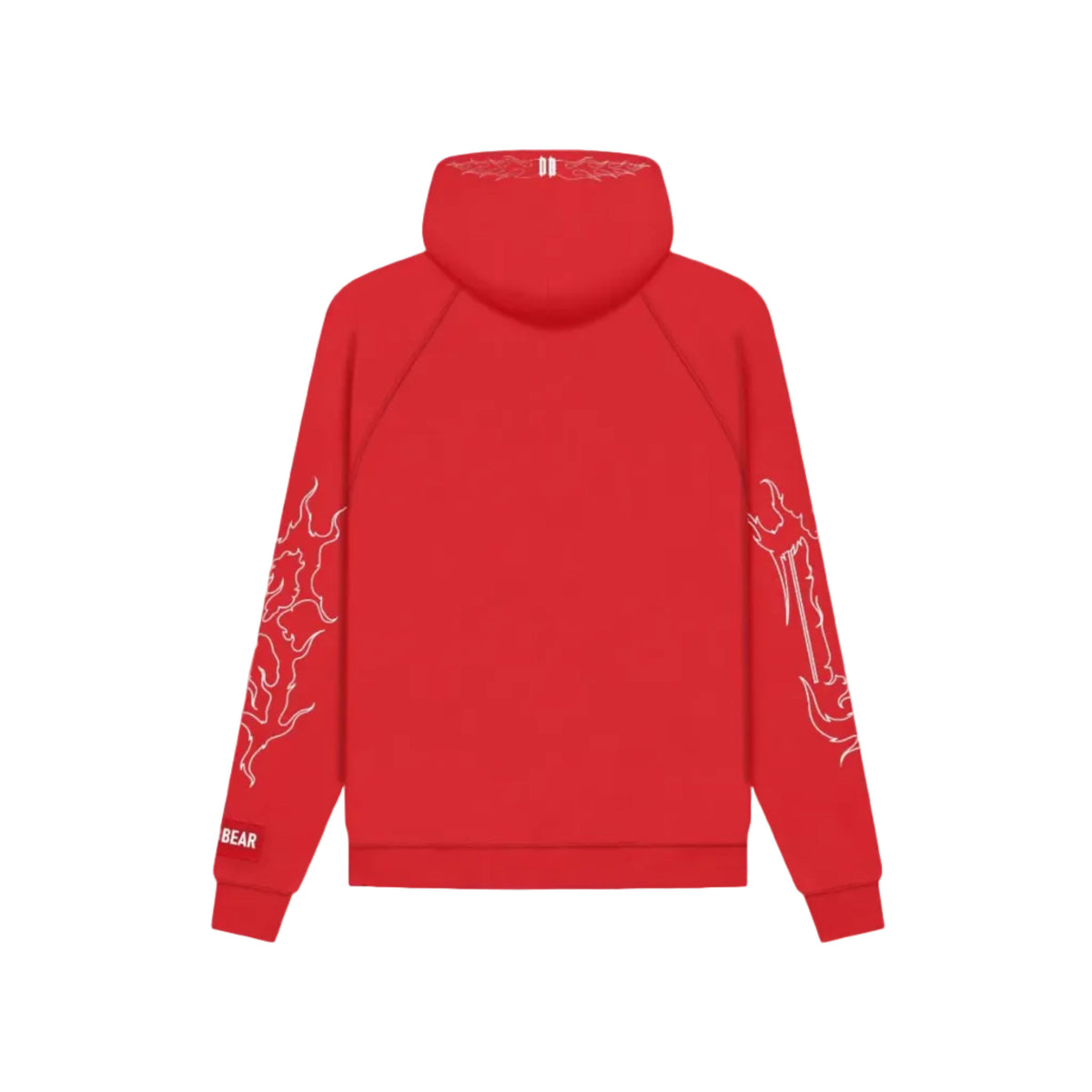 Flames Hoodie Red