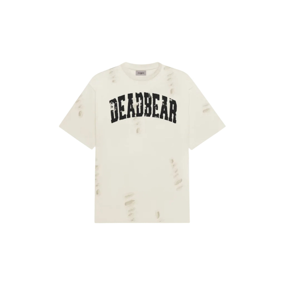 Distressed Cream White Tee