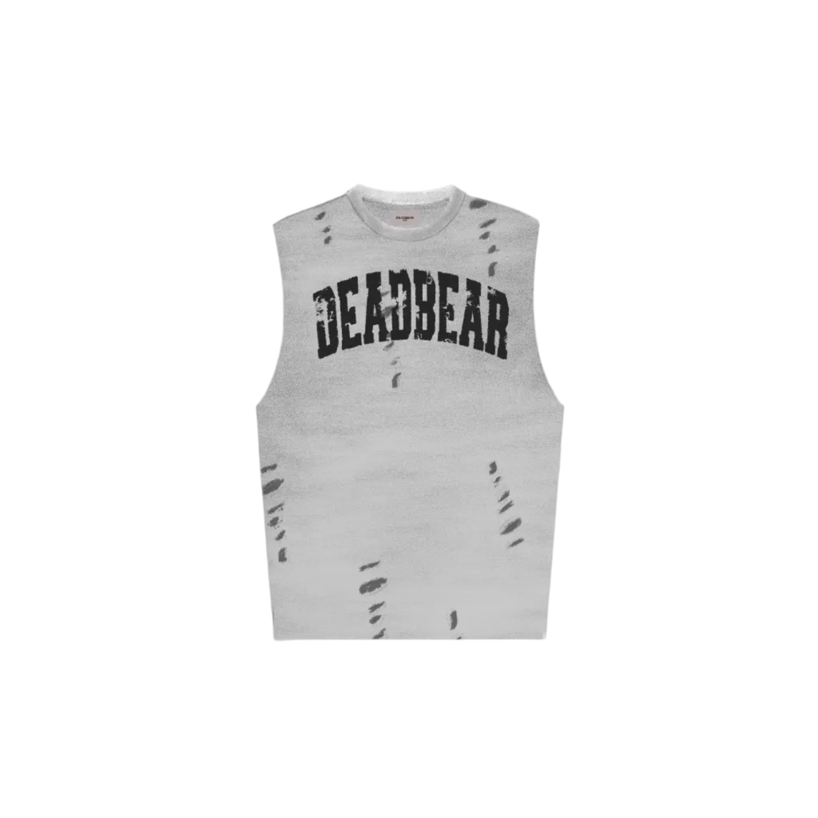 Distressed Washed Grey Tank