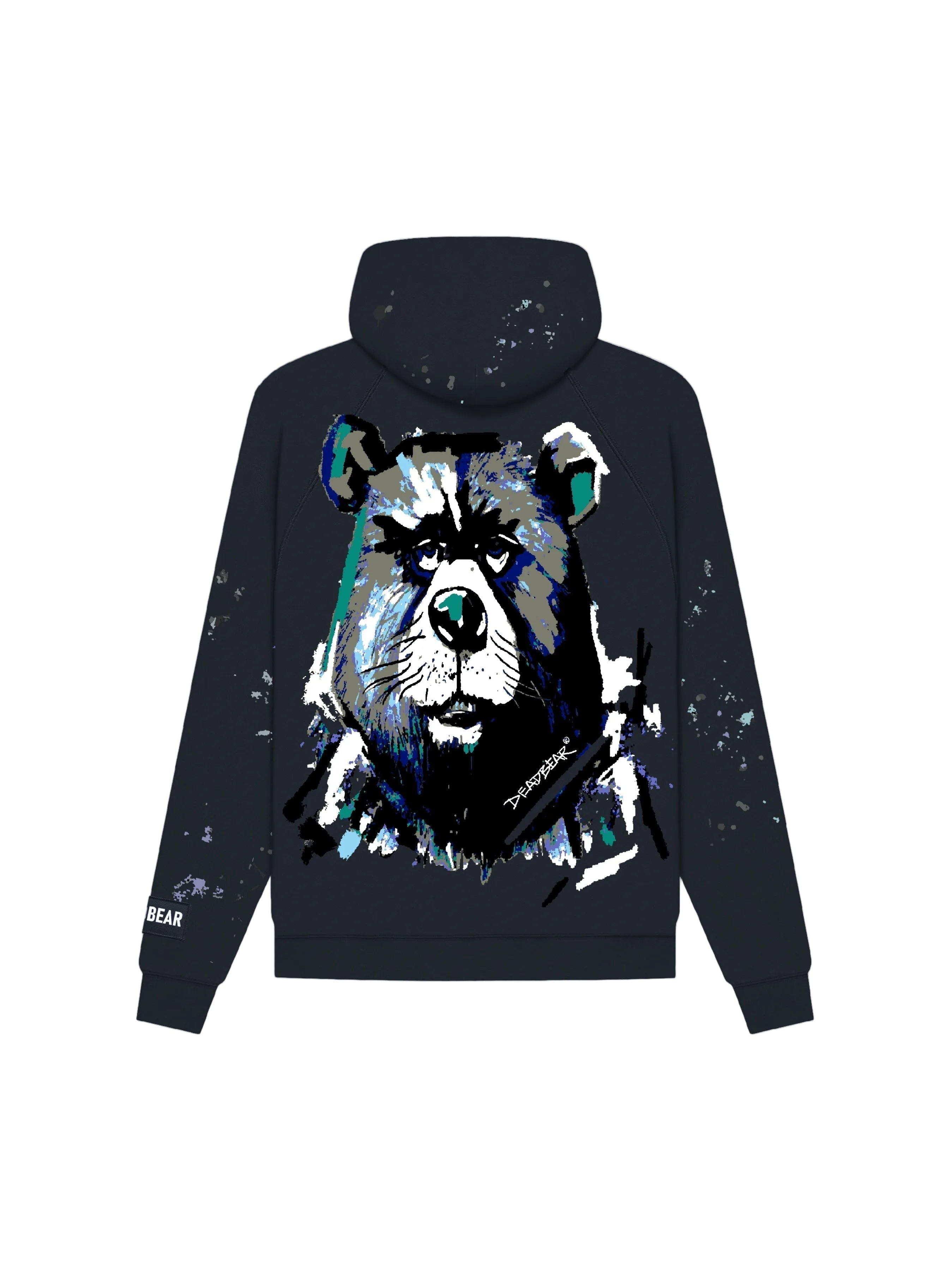 Grumpy Bear Hoodie Navy