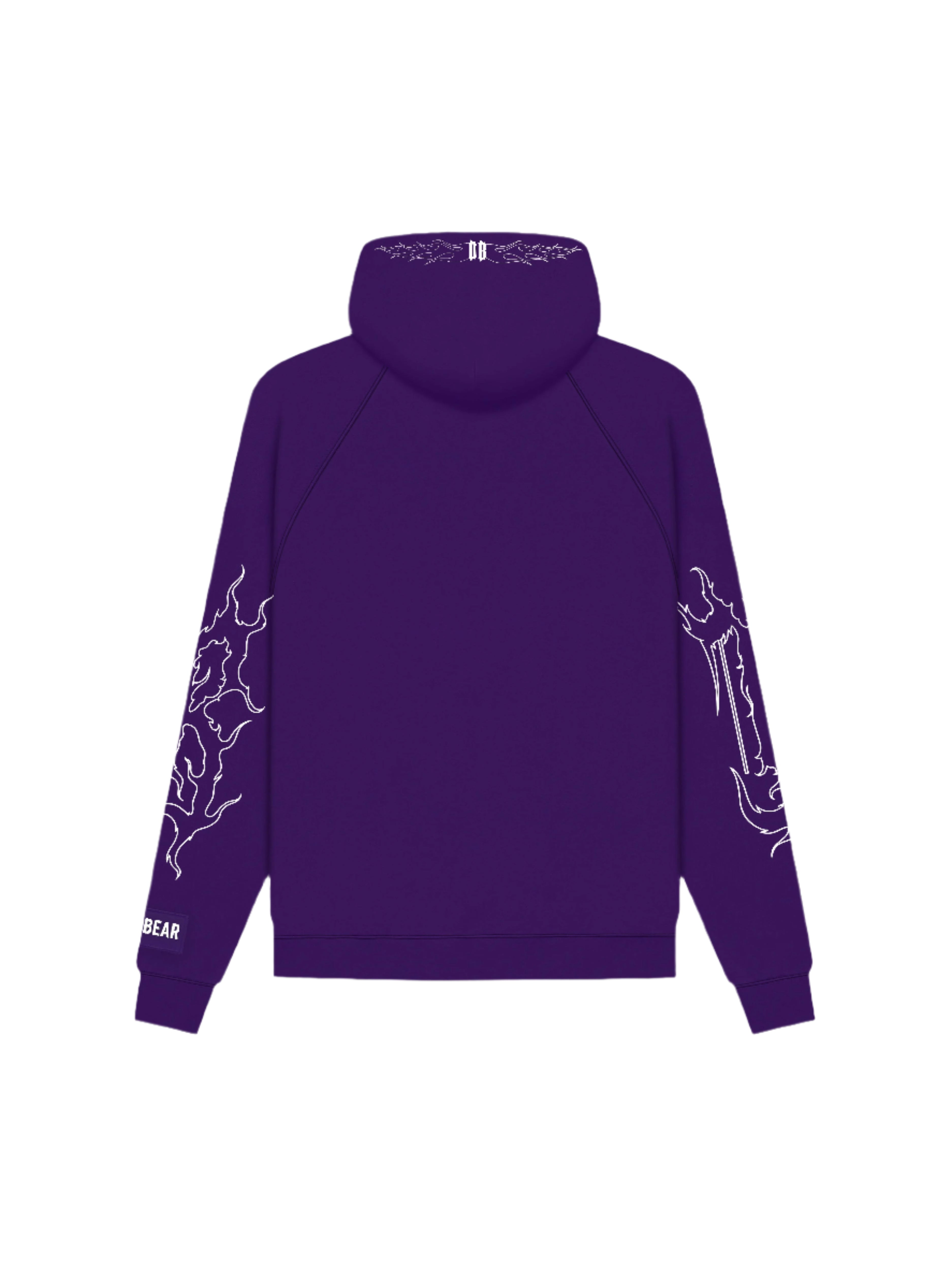 Flames Hoodie Purple