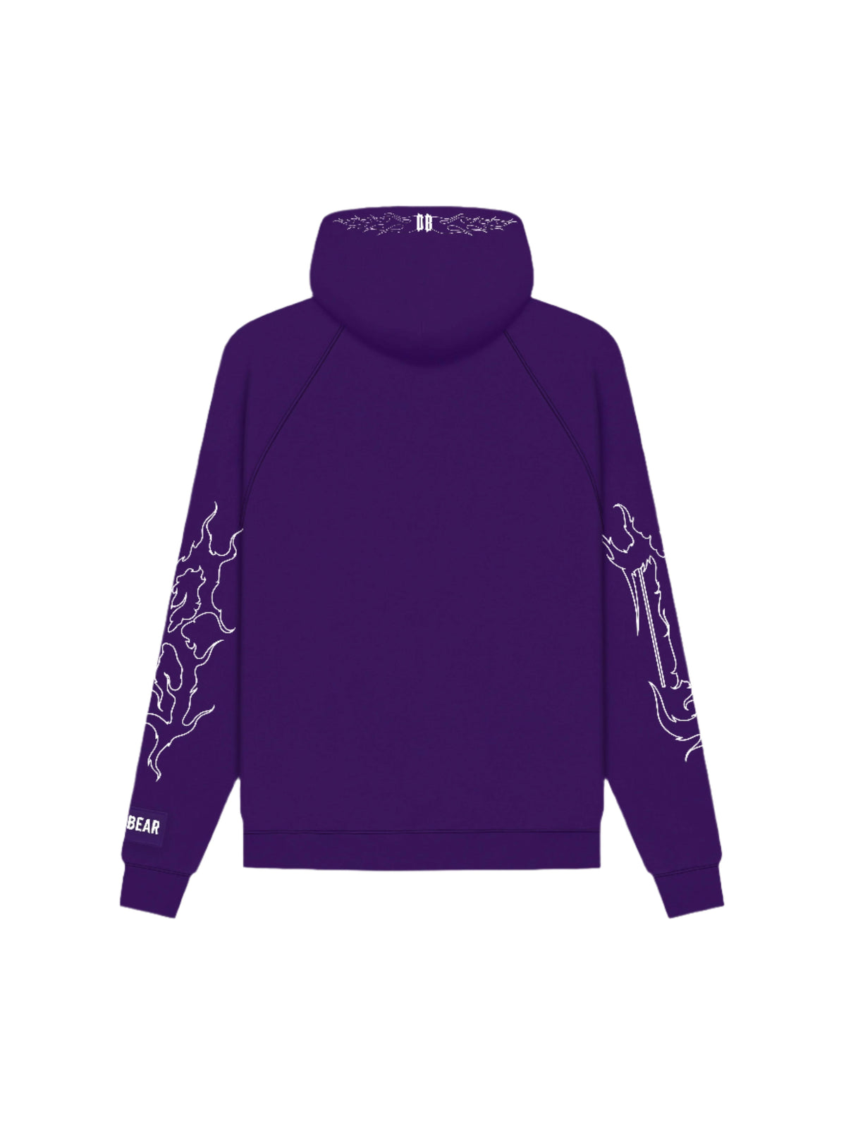 Flames Hoodie Purple