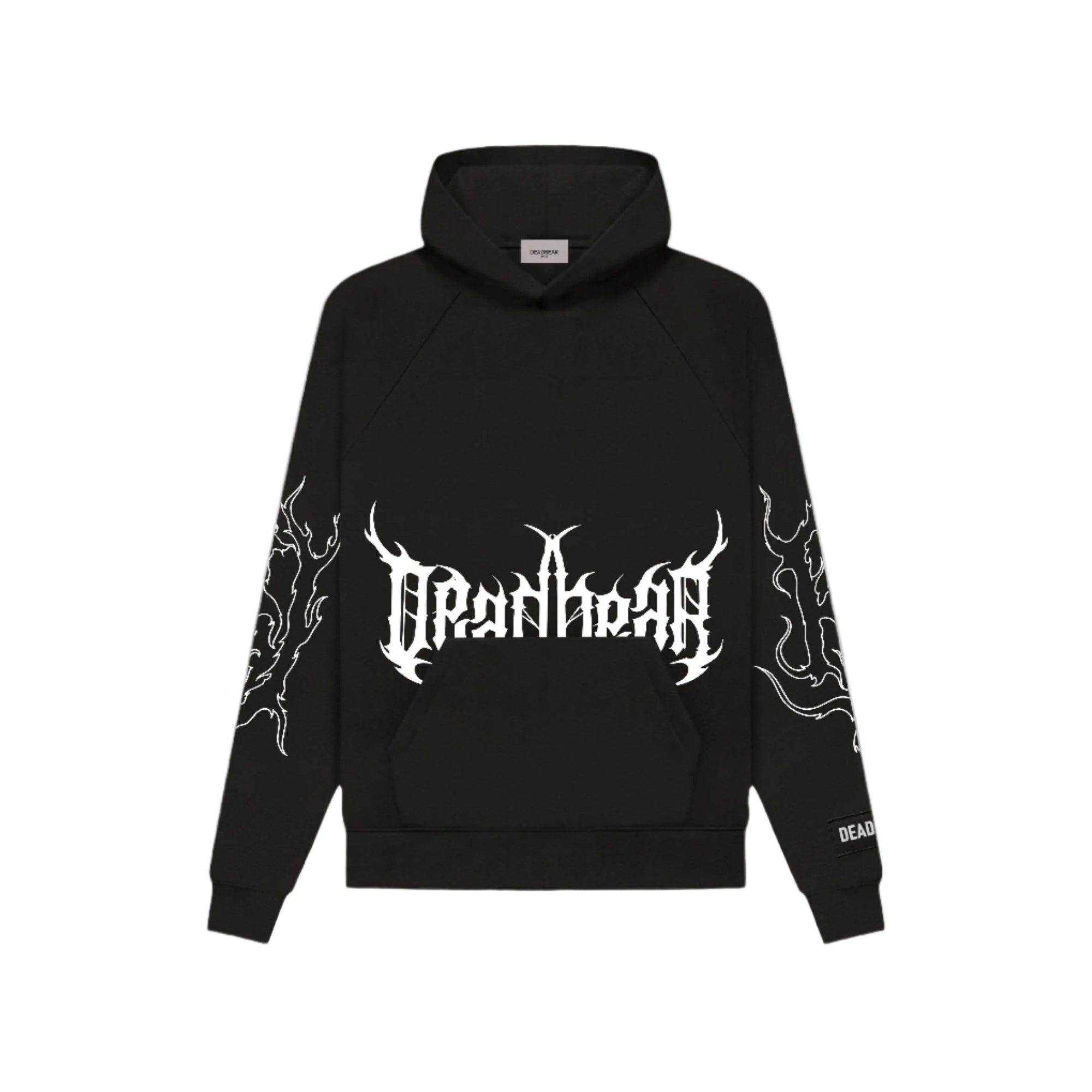 Flames Hoodie Black