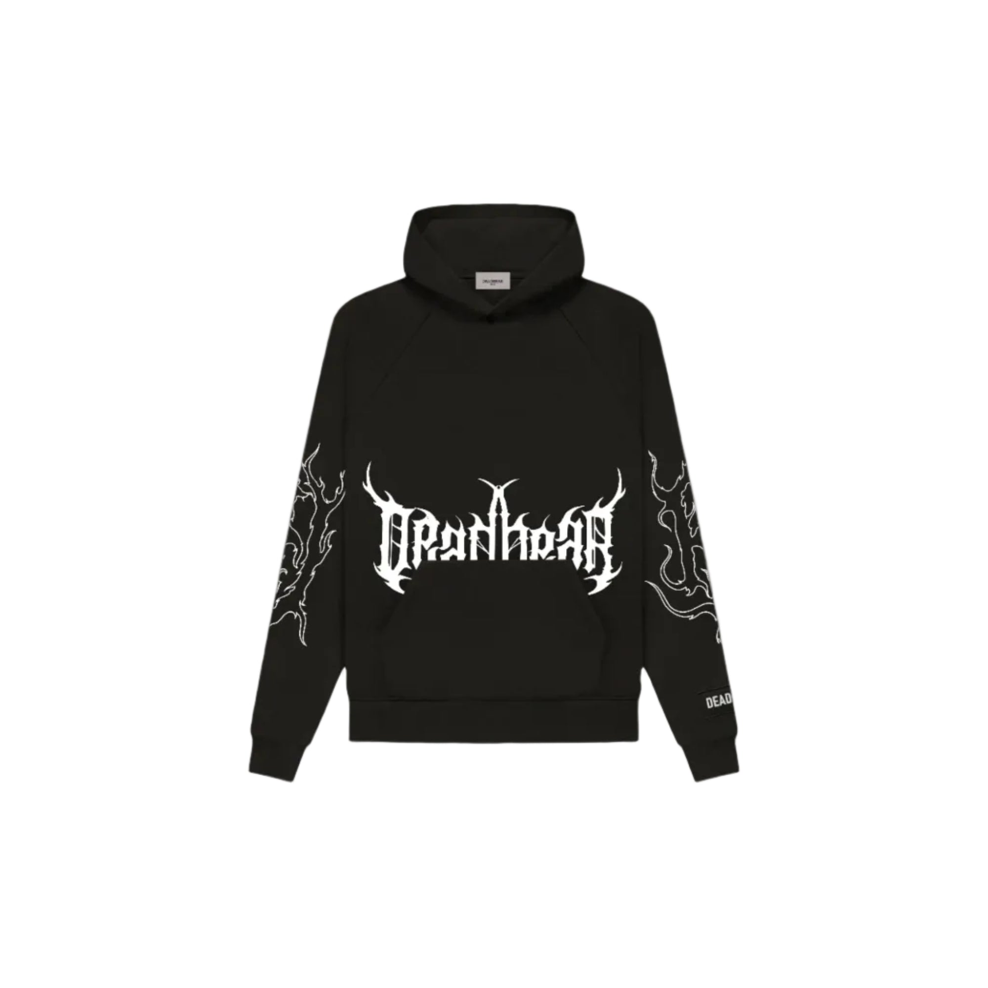Flames Hoodie Black