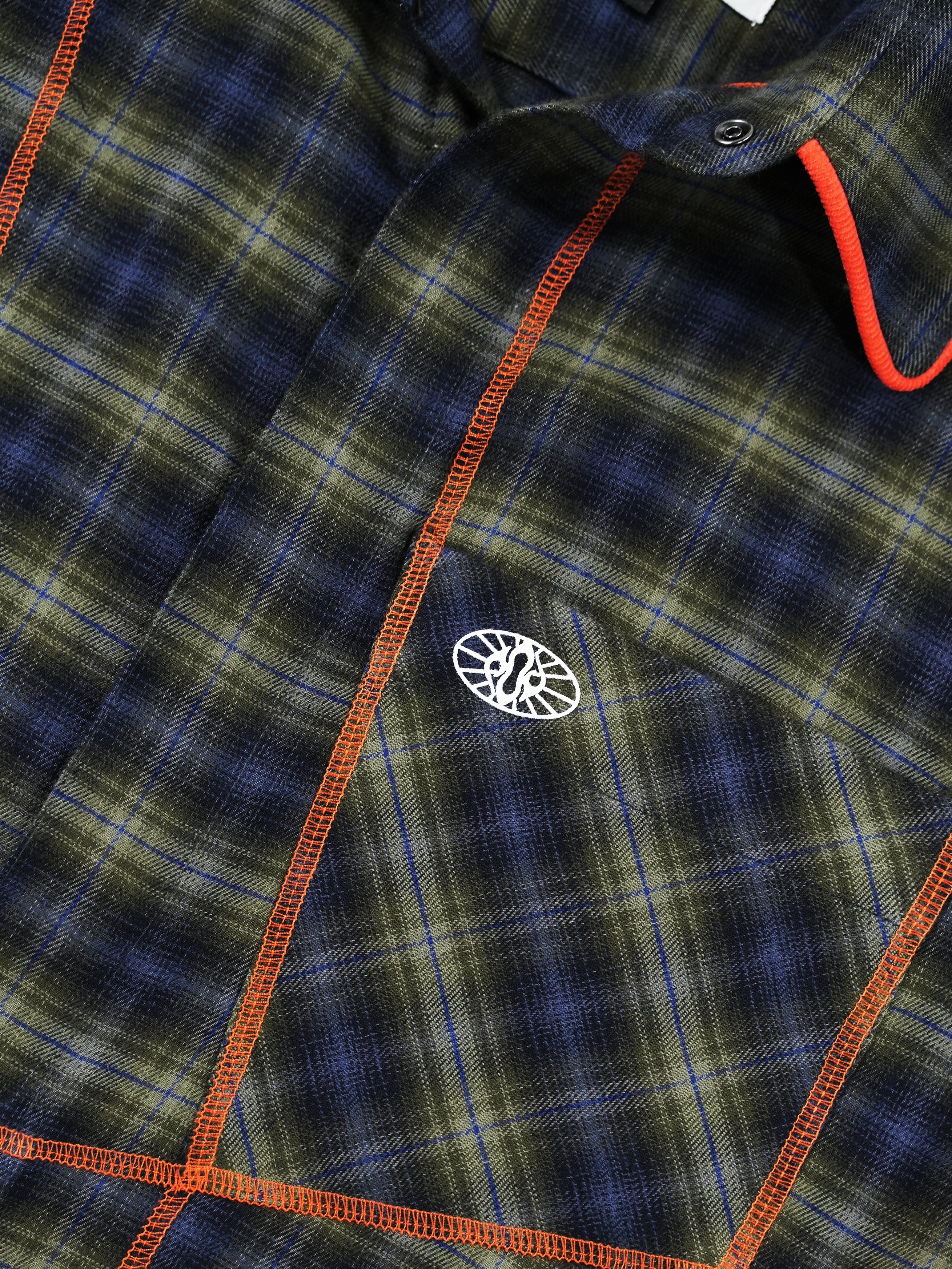 Chain Stitch Inverted Pockets - Plaid Halftone Flannel RTW