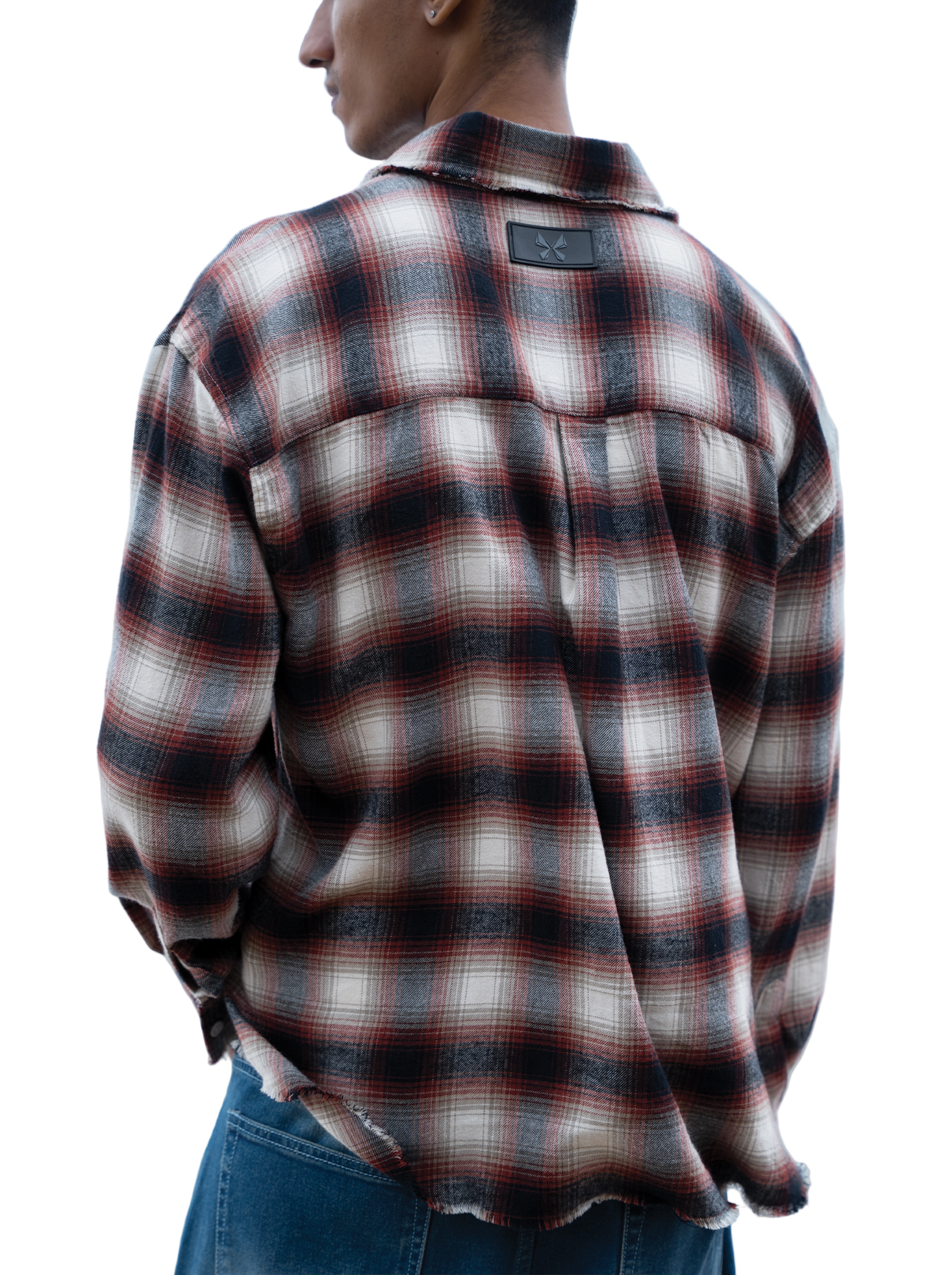 Frayed Flannel Red/White