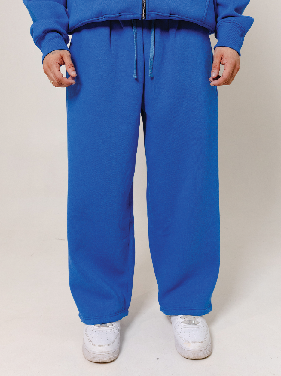 Wide Leg Sweatpants- Royal Blue