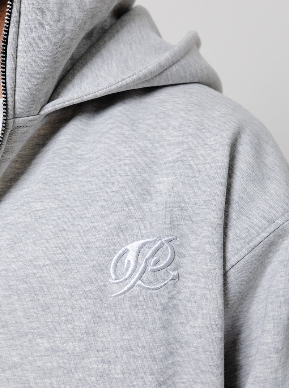 Double Hooded Zipper- Concrete