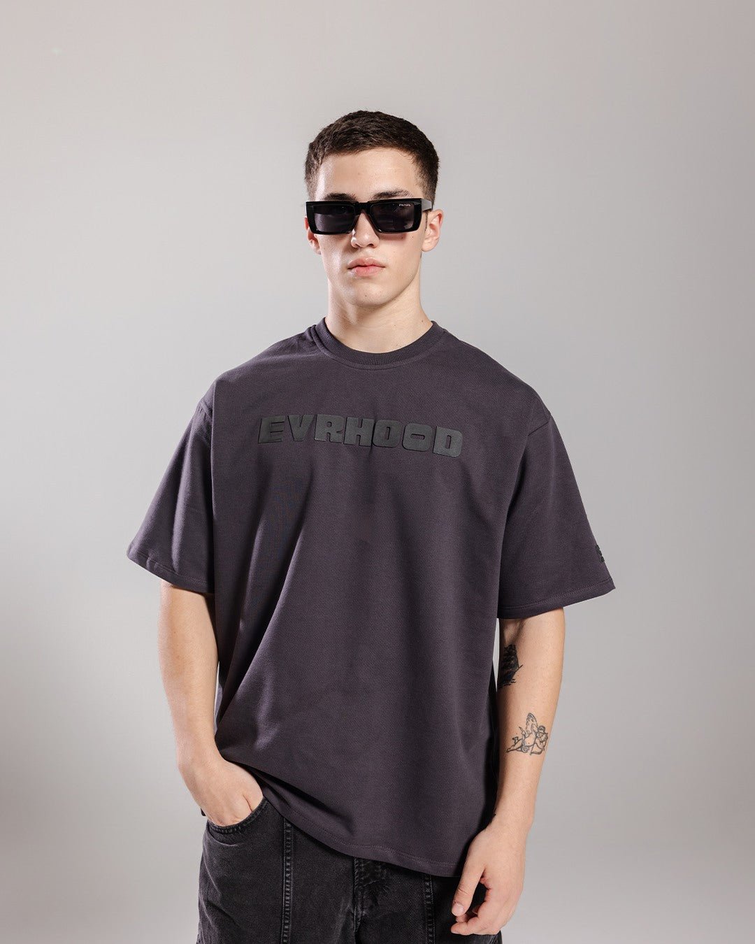 Evrhood Basics! - Charcoal Grey – Evrhood oversized basic t-shirt