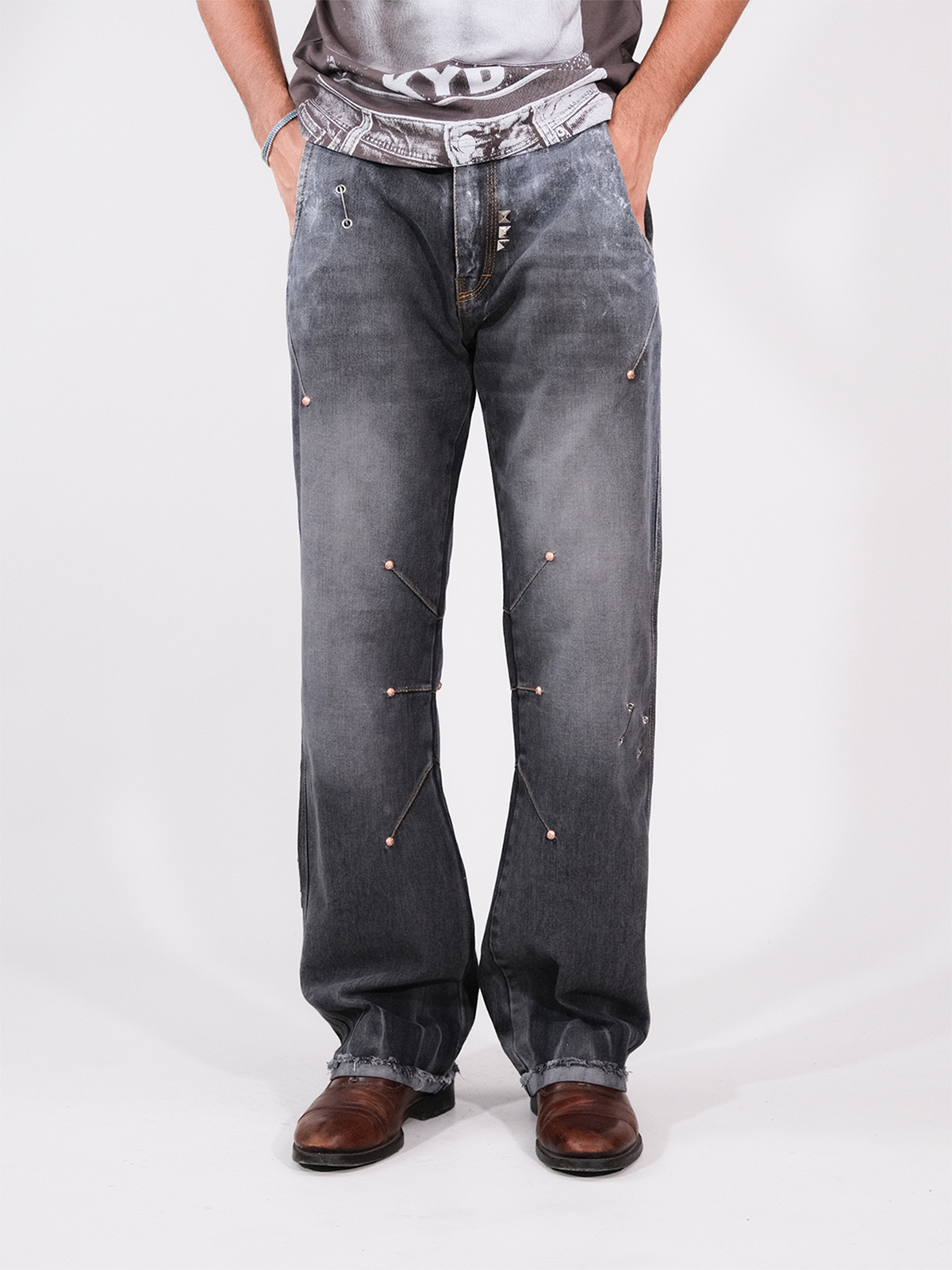 Darts Flared Masti - Grey - RTW