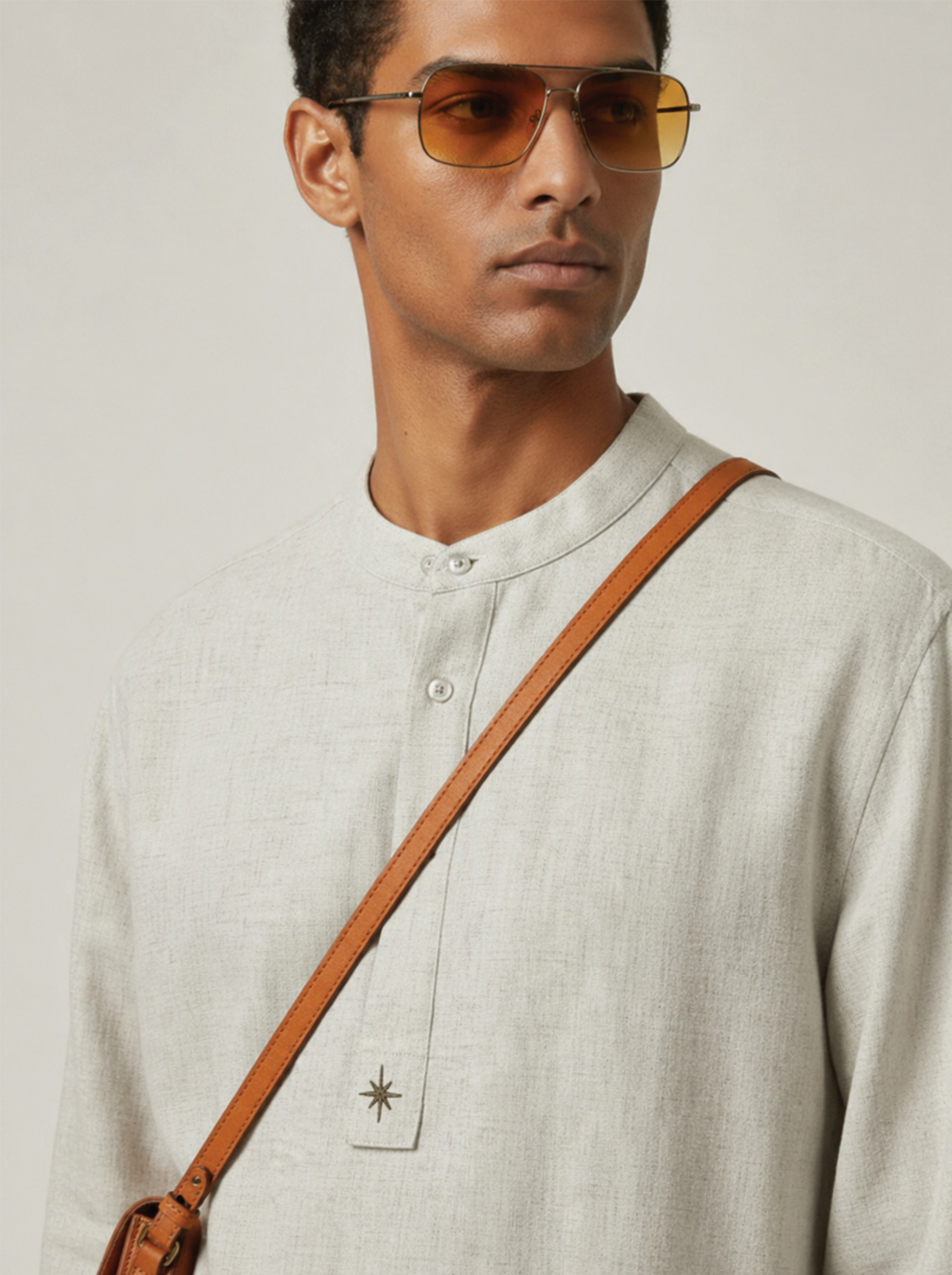 Khadi Linen Placket Shirt