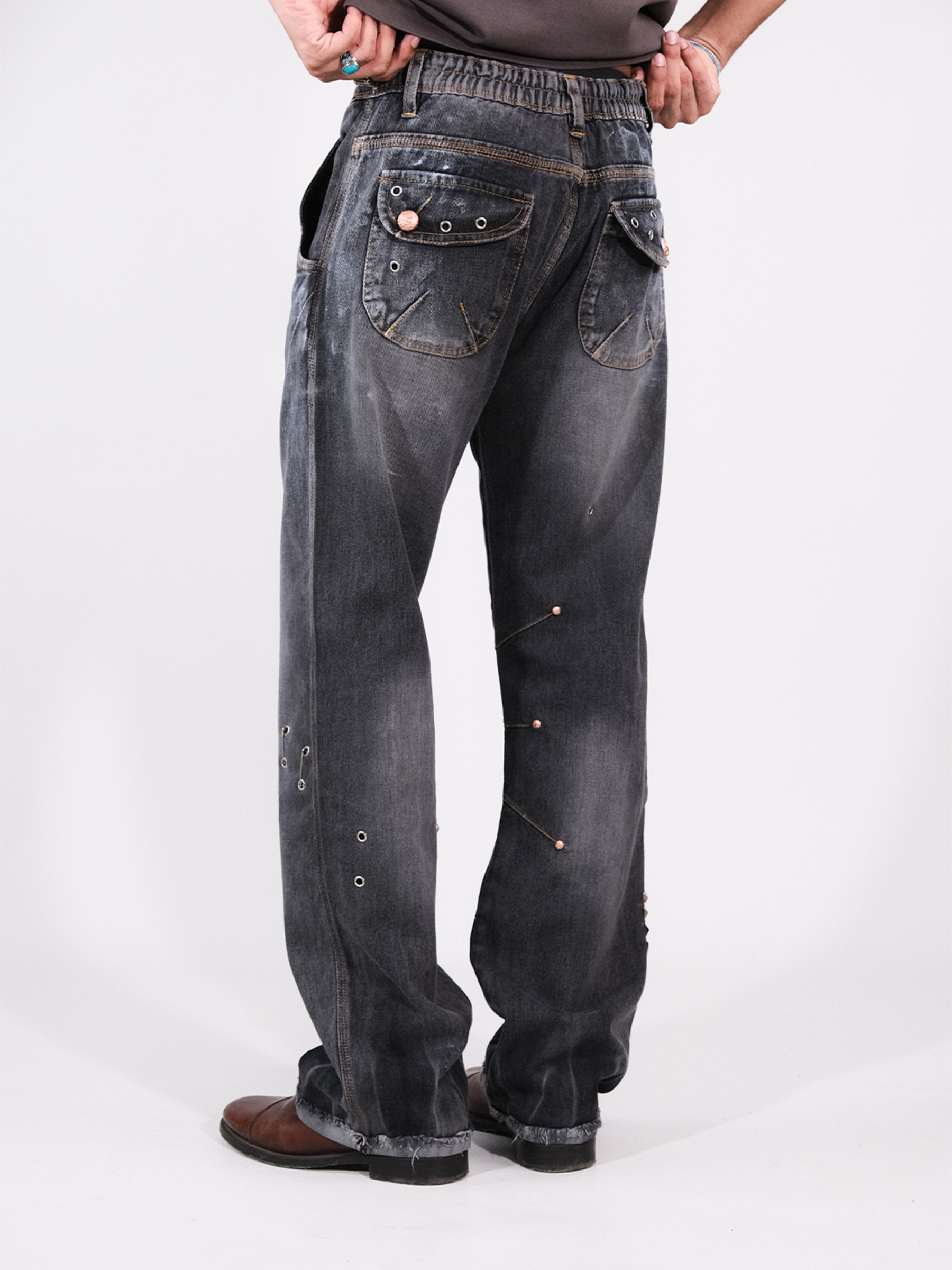 Darts Flared Masti - Grey - RTW