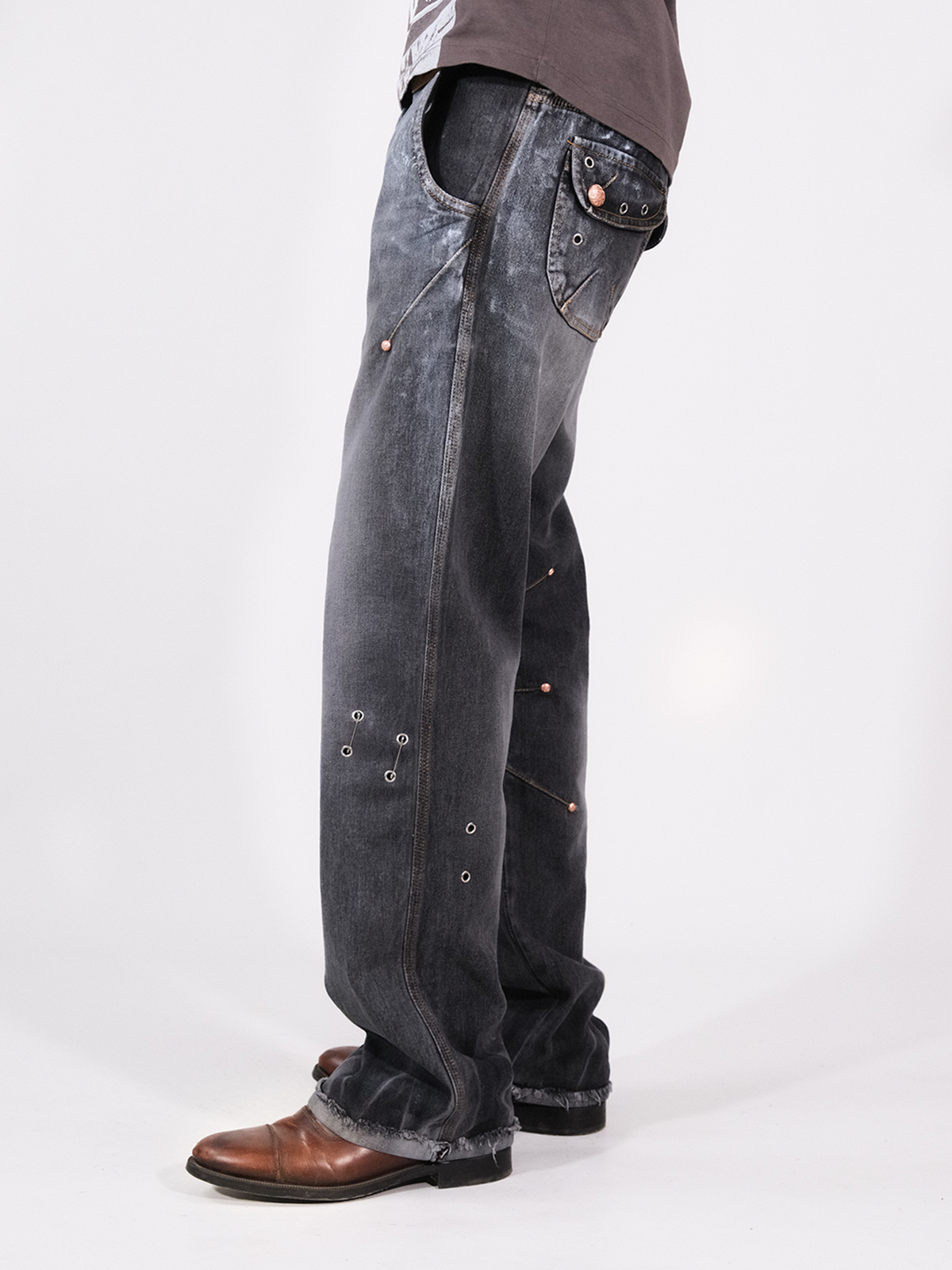 Darts Flared Masti - Grey - RTW