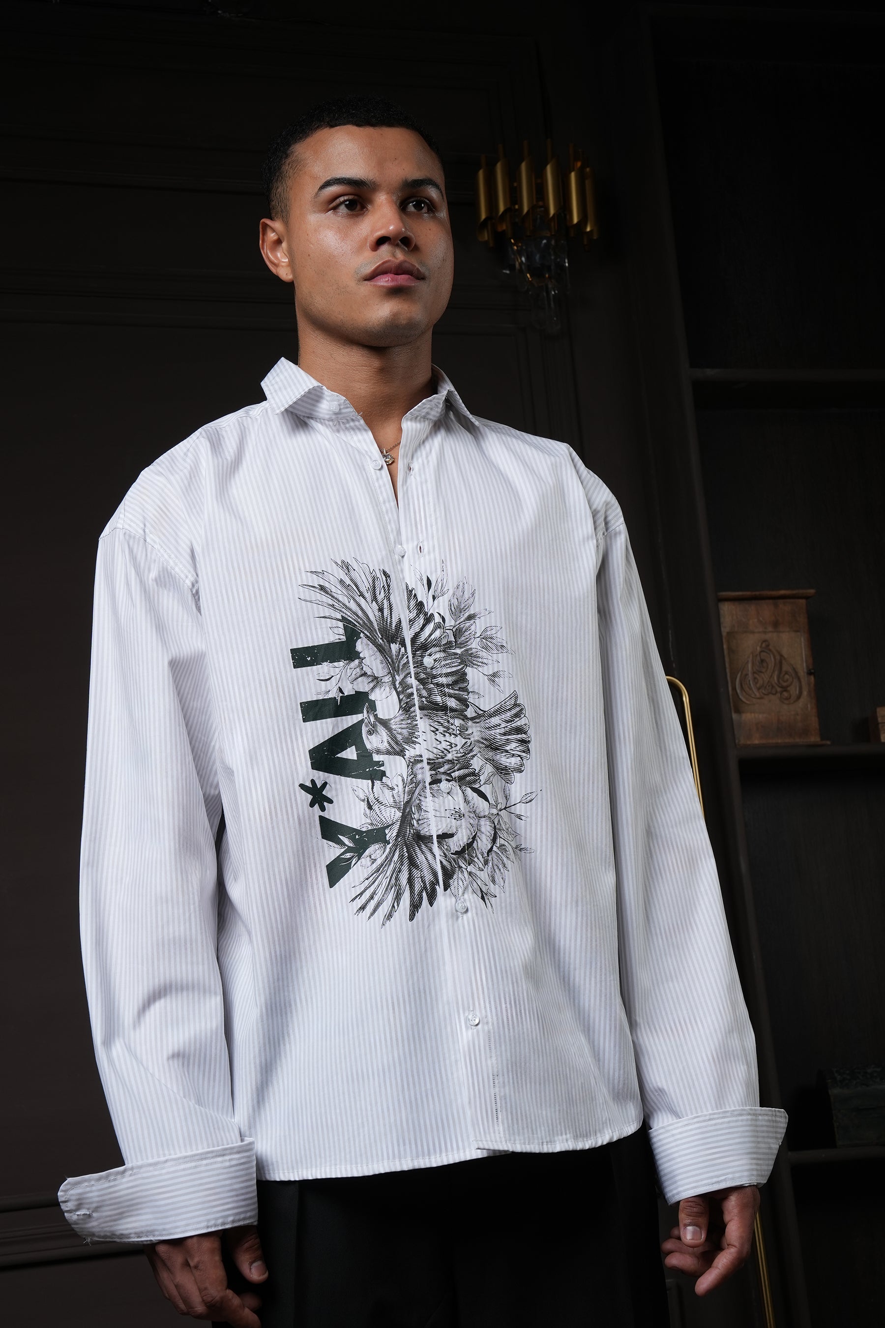 Overlay - Grey Pinstripes