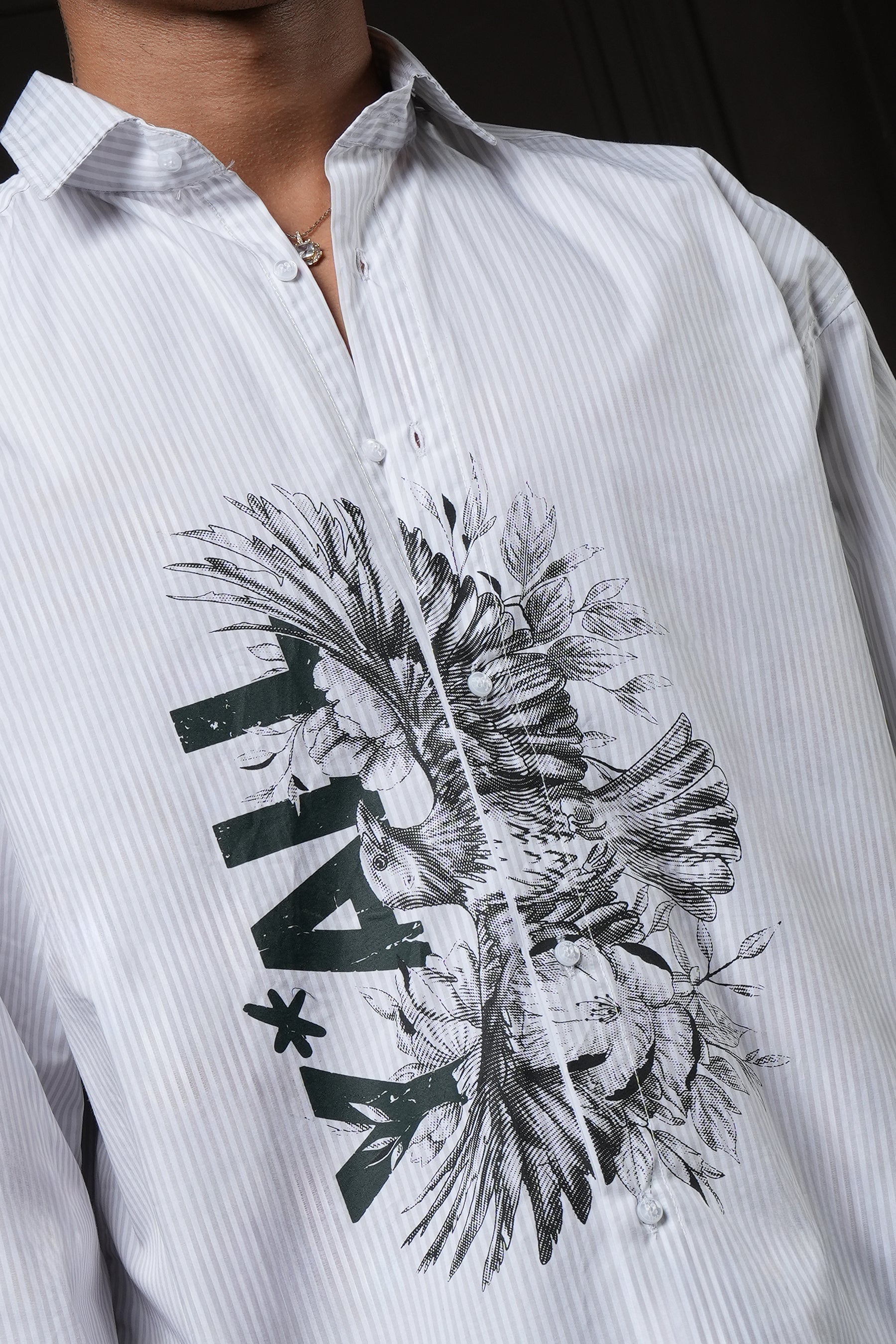 Overlay - Grey Pinstripes