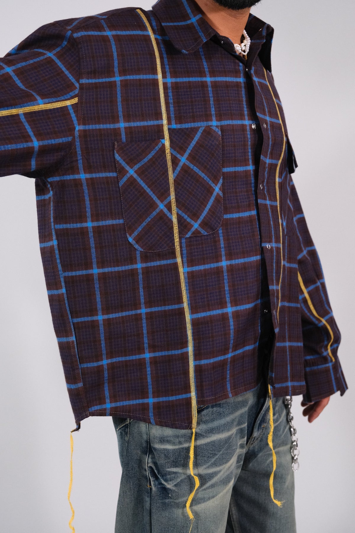 Matrix Shirt-Blue/Brown