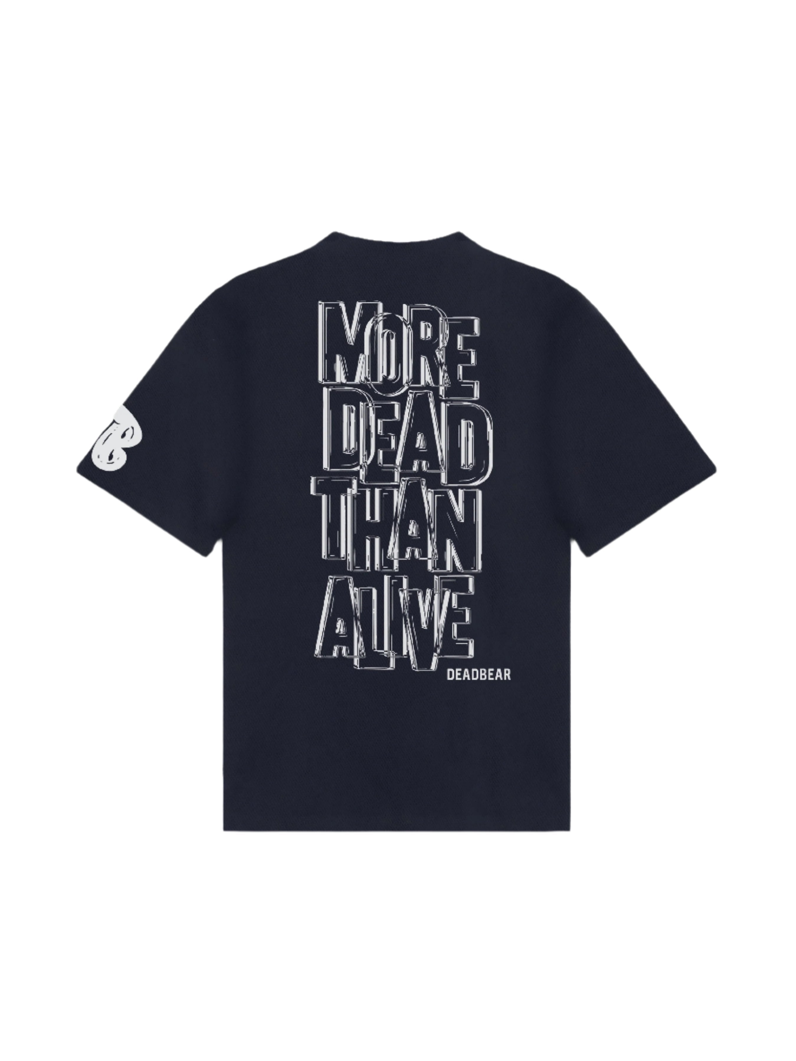 More Dead Than Alive Blue Tee