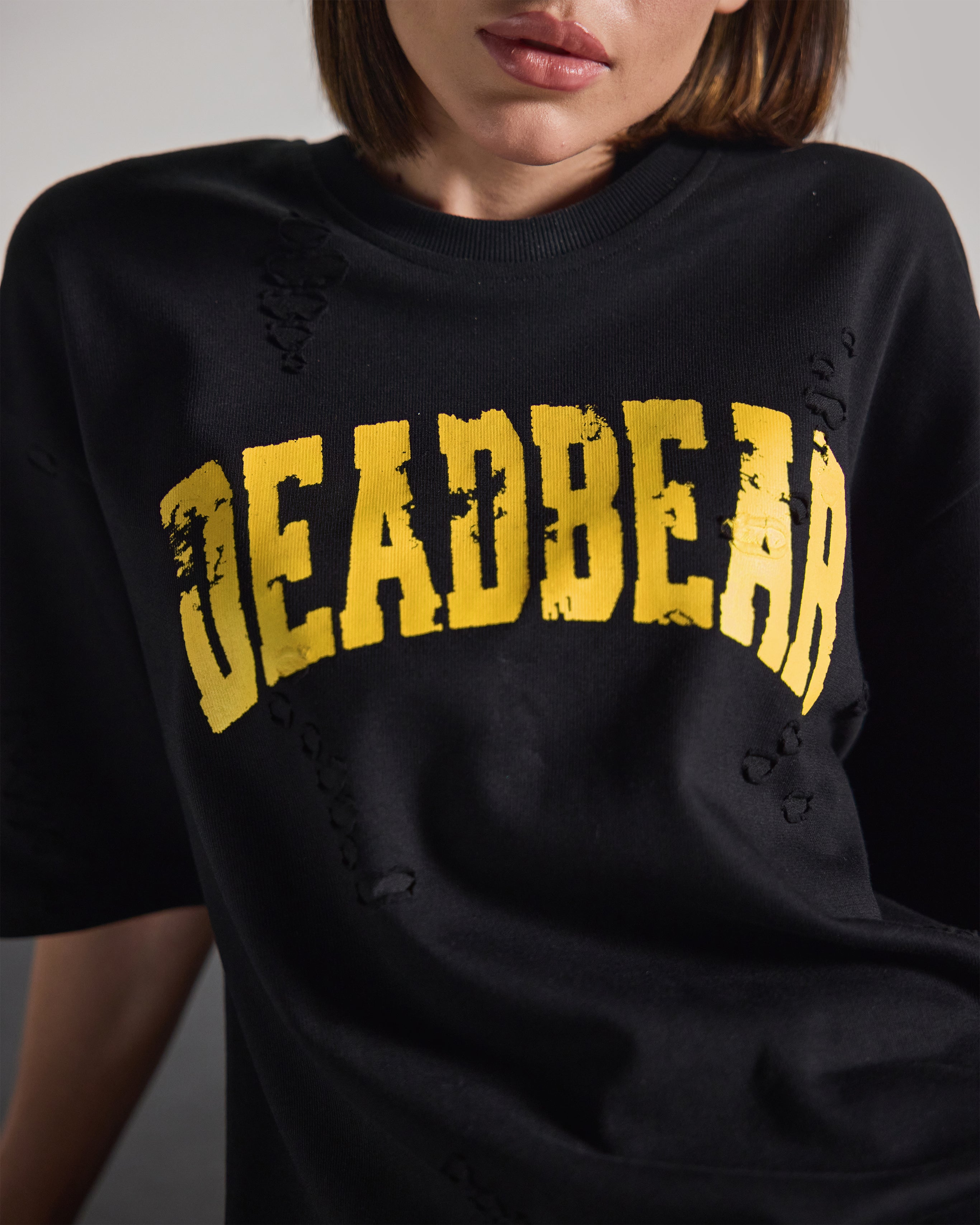 Distressed Black Tee 2.0