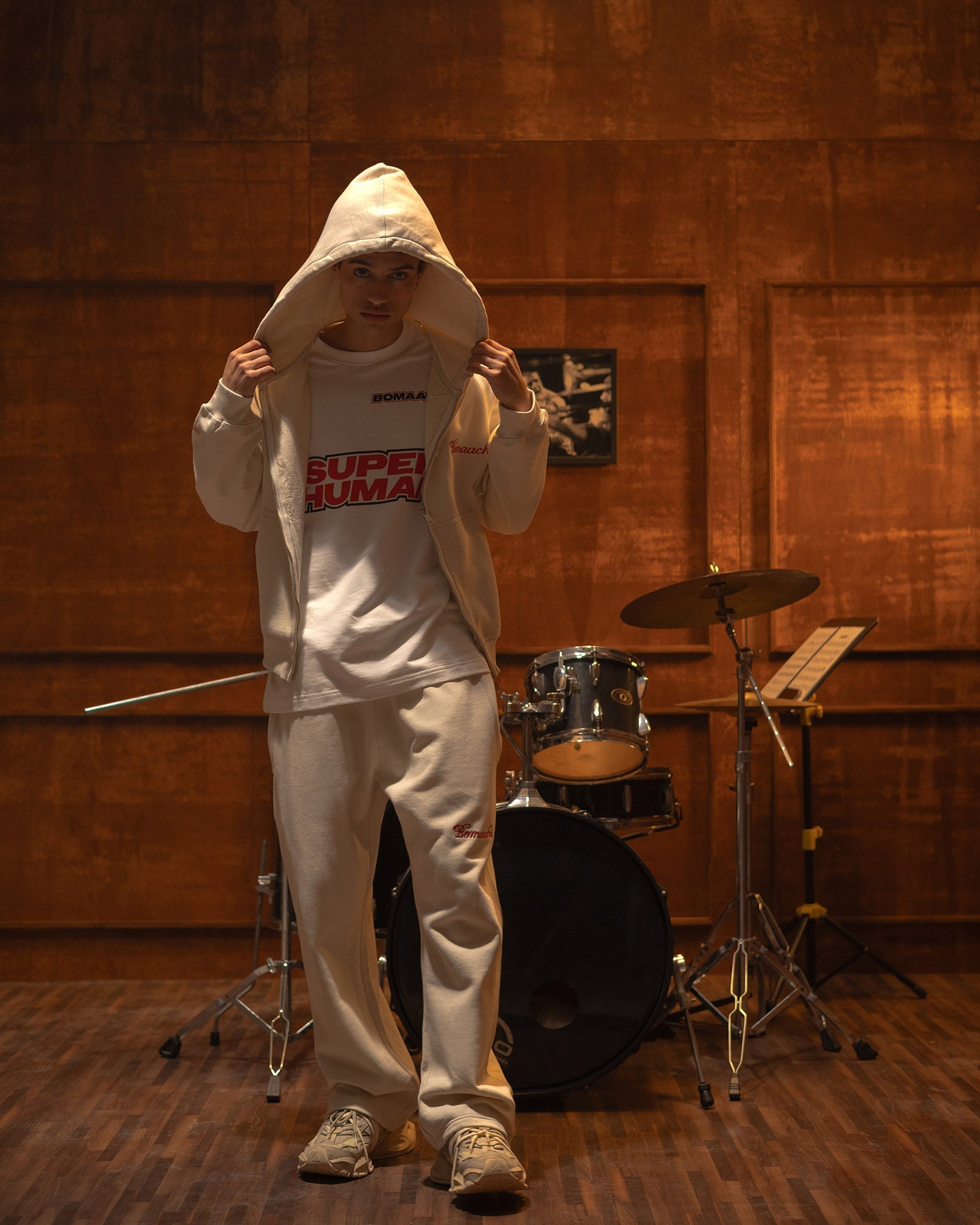 The Signature Rope Zip-Up - Cloud Dancer