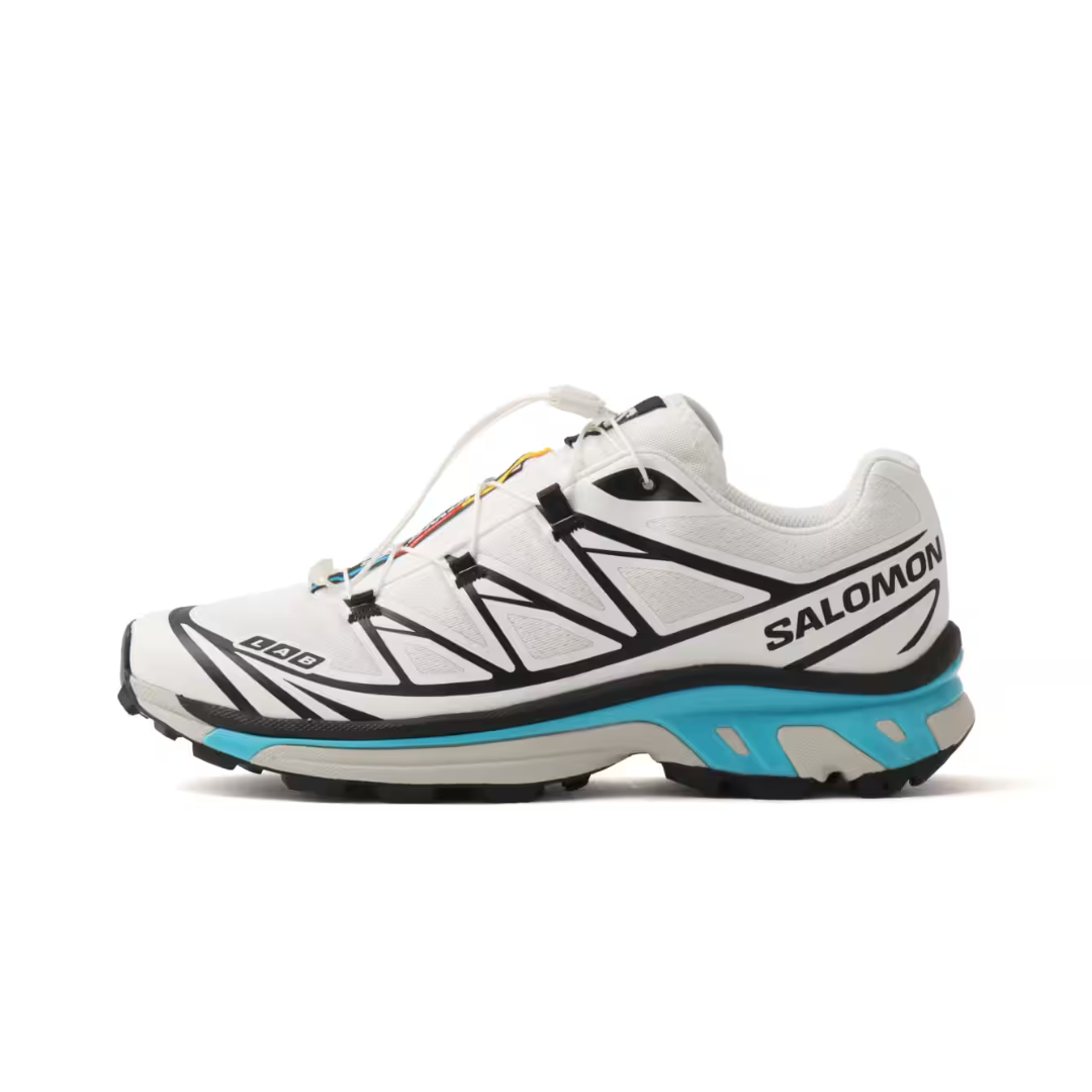 Salomon XT-6 Black White Blue Curacao