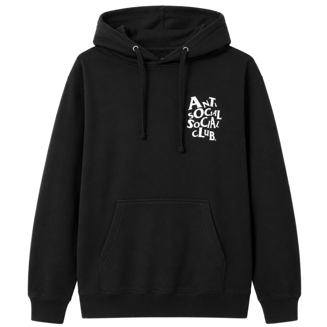 ANTI SOCIAL SOCIAL CLUB COMPLICATED HOODIE BLACK